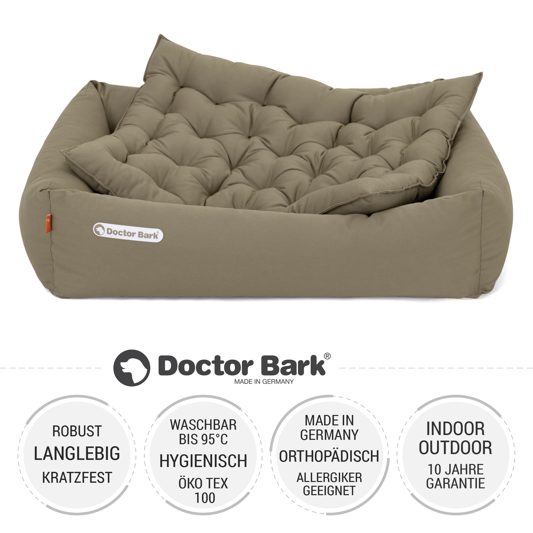 Orthopädisches Hundebett | Goldbraun | M