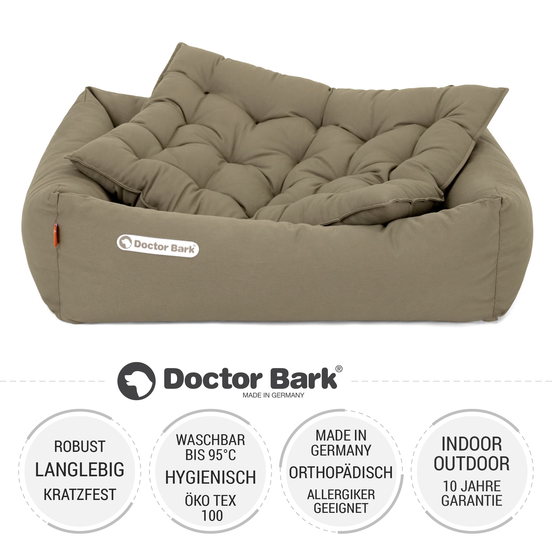 Orthopädisches Hundebett | Goldbraun | S