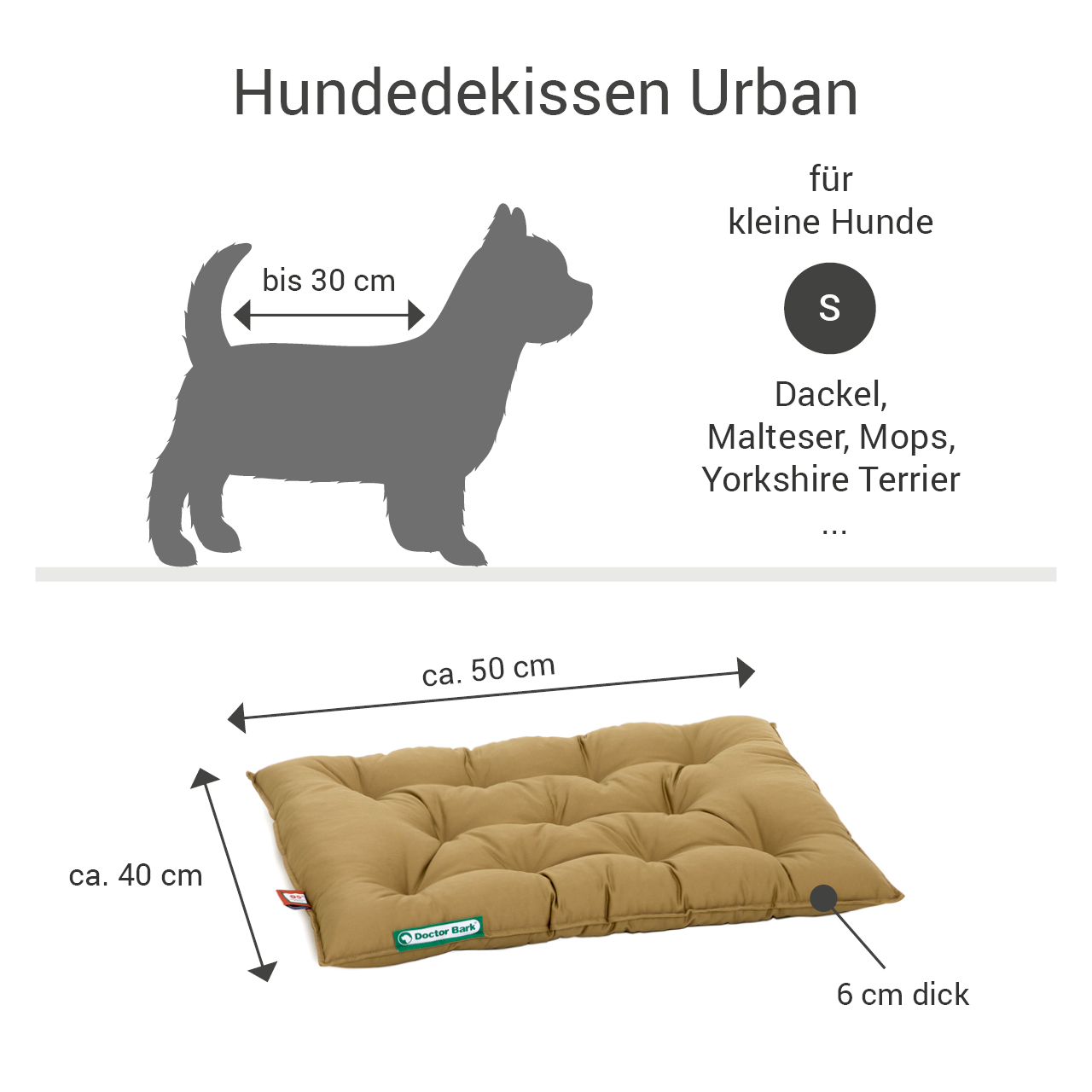 Hundekissen URBAN beige S Hundekissen URBAN beige S