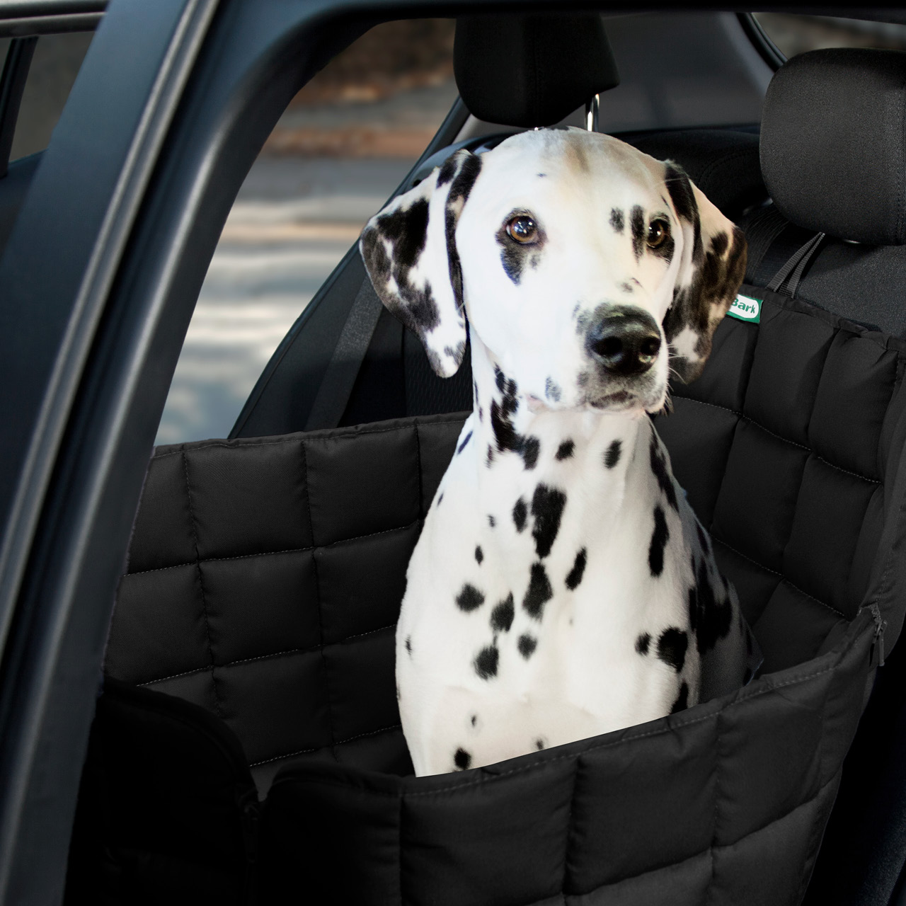 Doctor Bark - Autoschondecke für Hunde - Rückbank 1-Sitz - schwarz