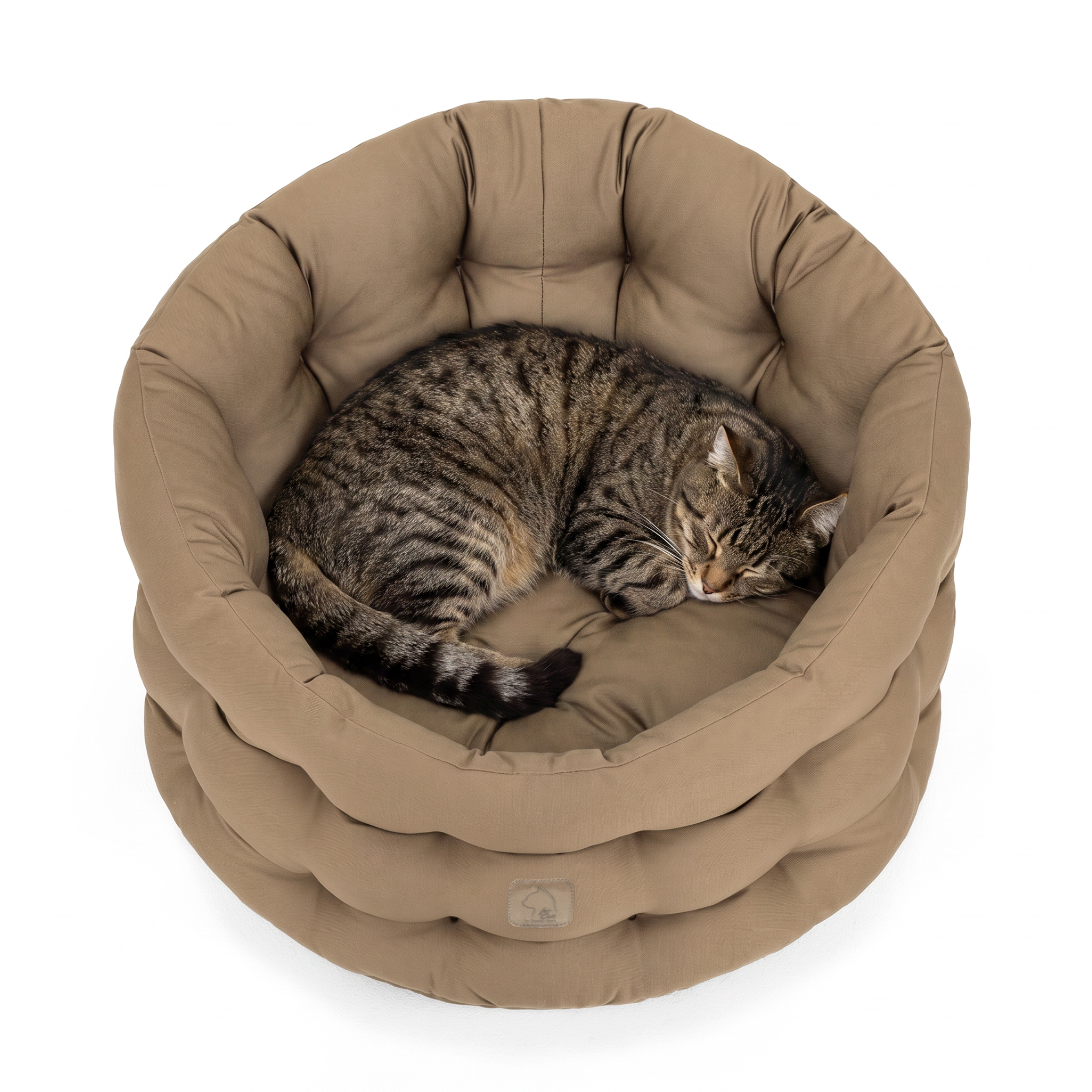 Deluxe Bett für den Kater | Goldbraun