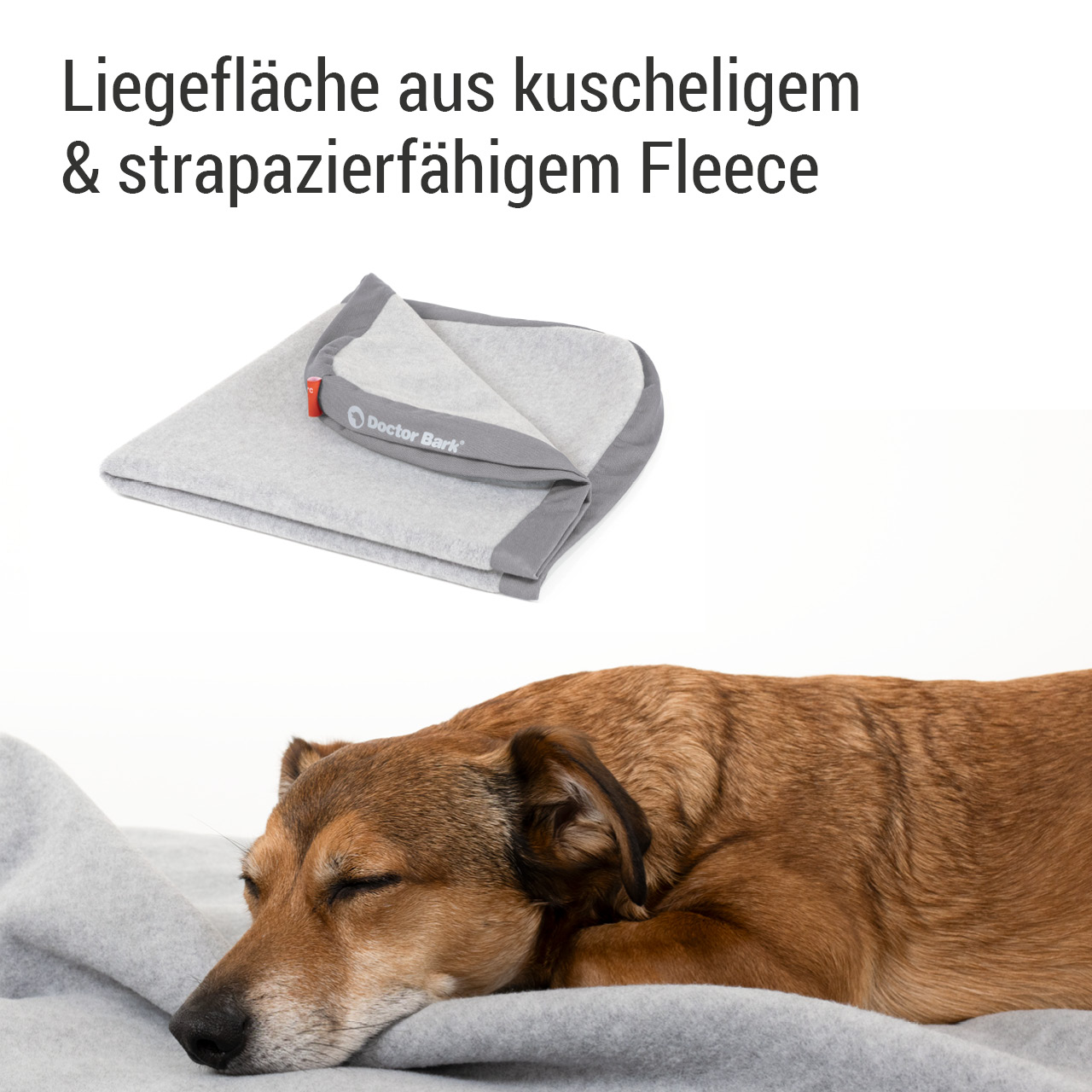 Wechselbezug für Lounge-Kissen | hellgrau Fleece S