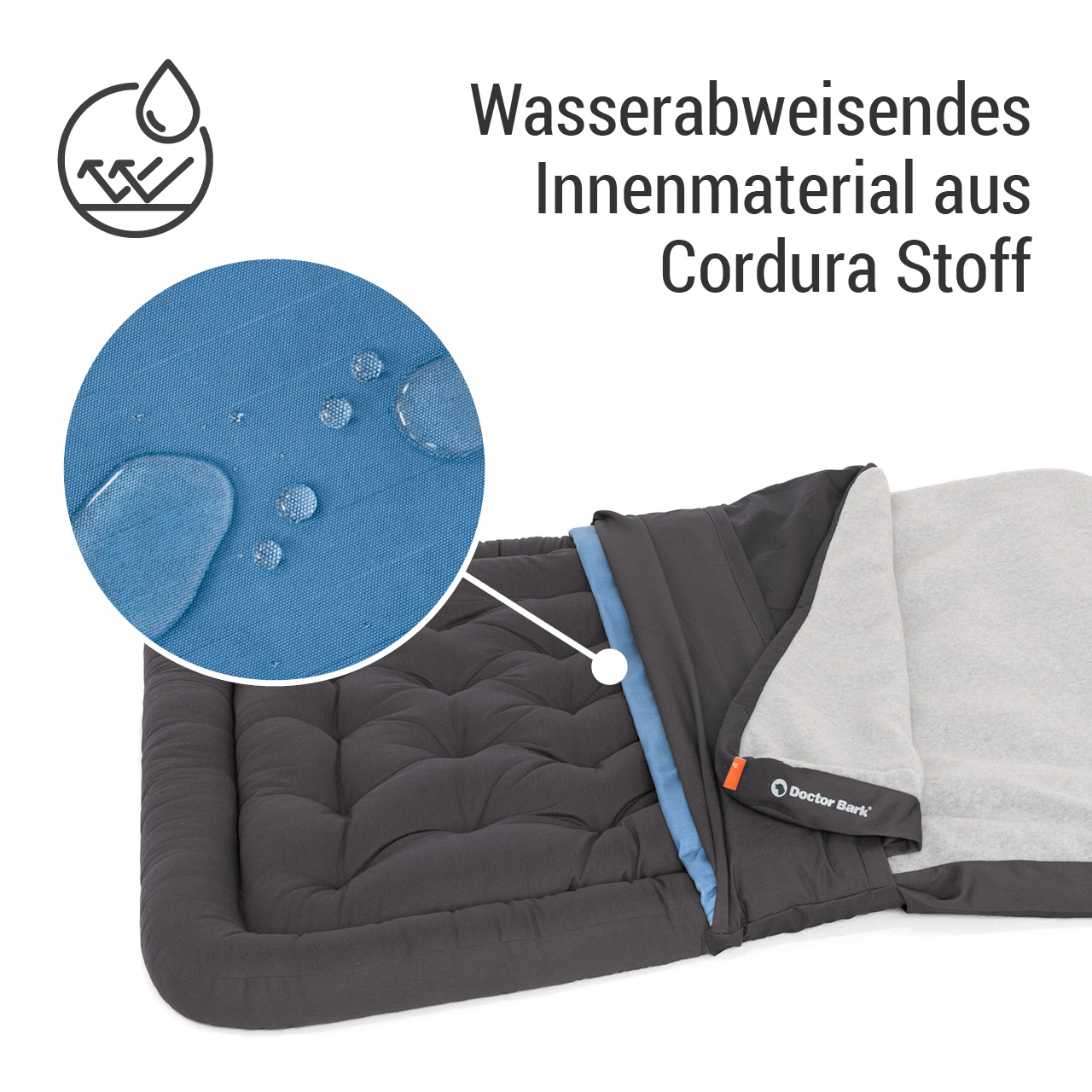 Wechselbezug für Lounge-Kissen | grau Fleece XXL