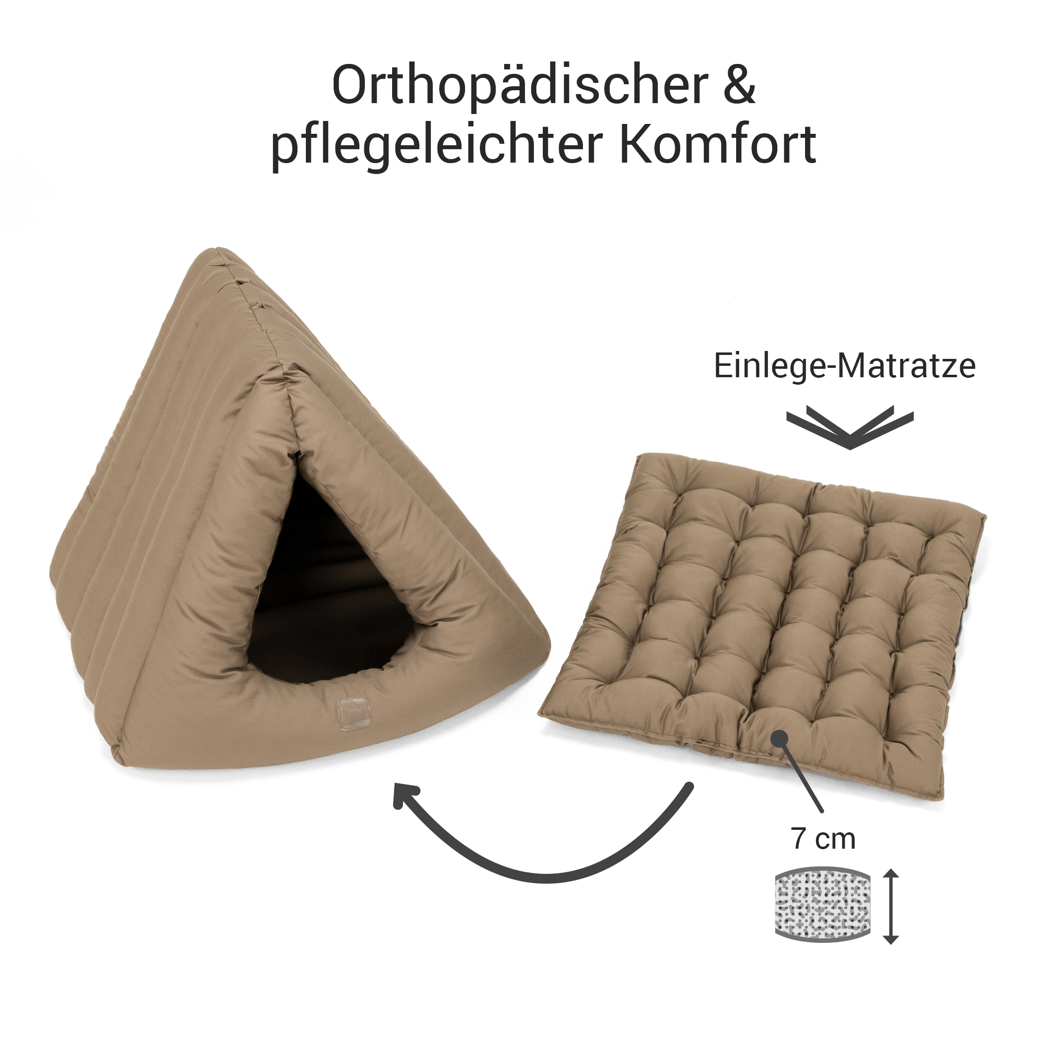 Deluxe Höhle | Katze & Kater | Goldbraun