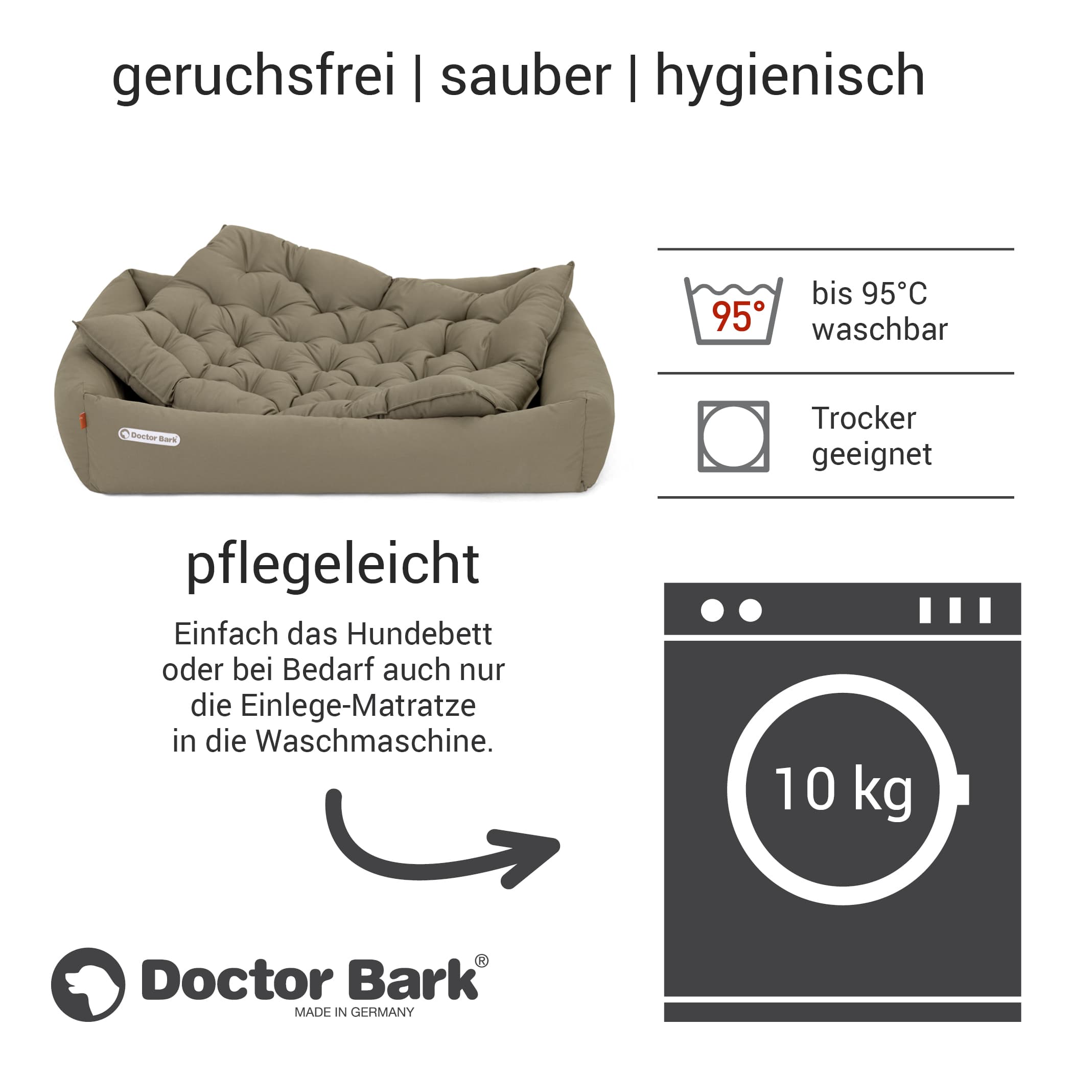 Orthopädisches Hundebett | Goldbraun | XXL