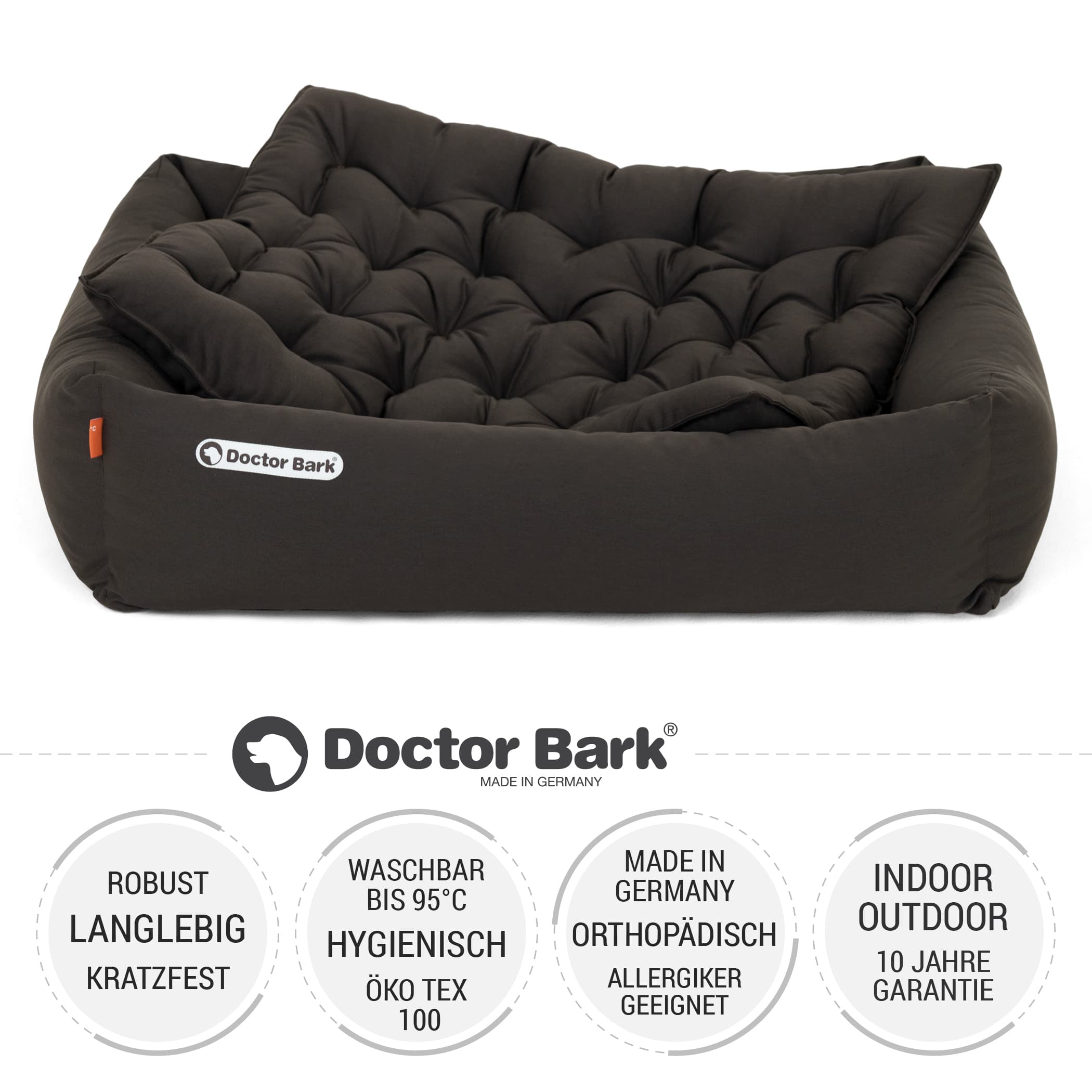 Orthopädisches Hundebett | Braun | M