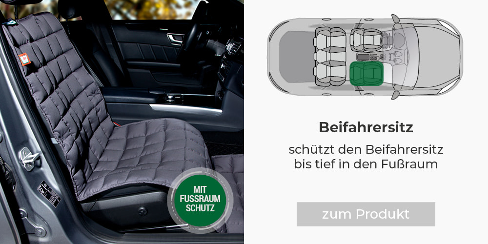 Doctor Bark Autoschondecke für den Beifahrersitz mit Fußraumschutz