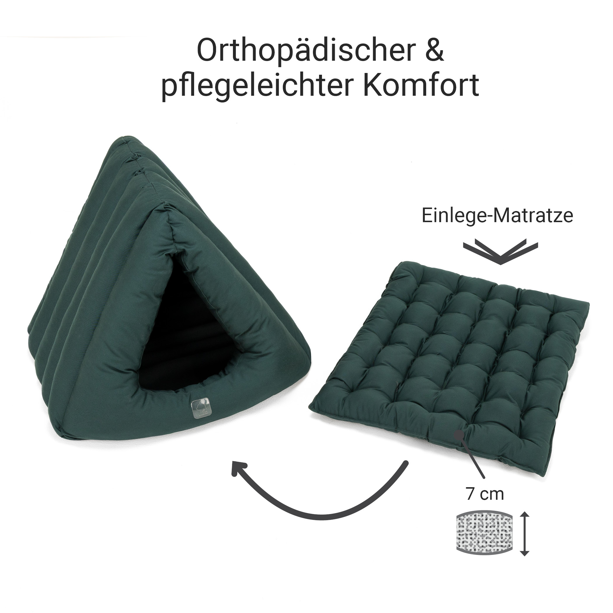 Katzenhöhle Deluxe | Grün