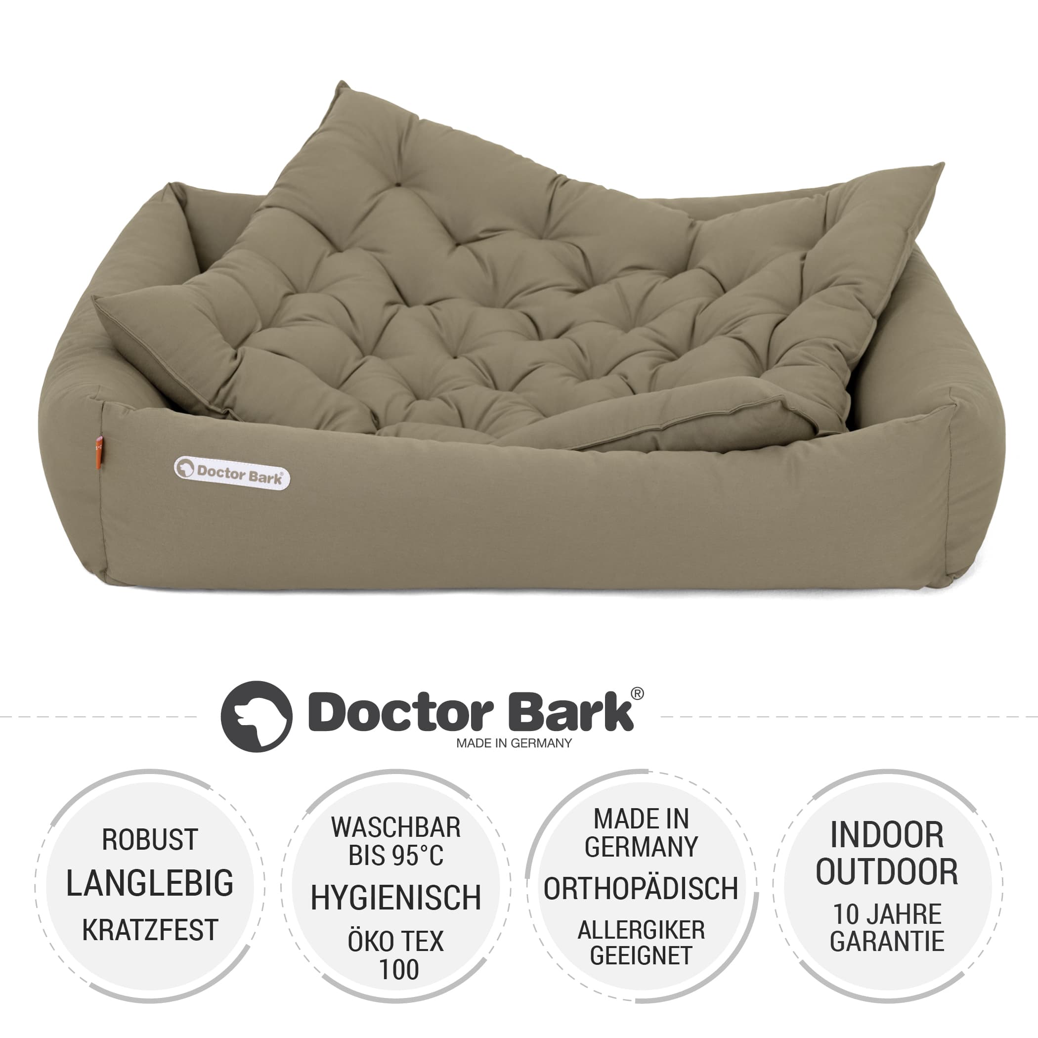 Orthopädisches Hundebett | Goldbraun | XL