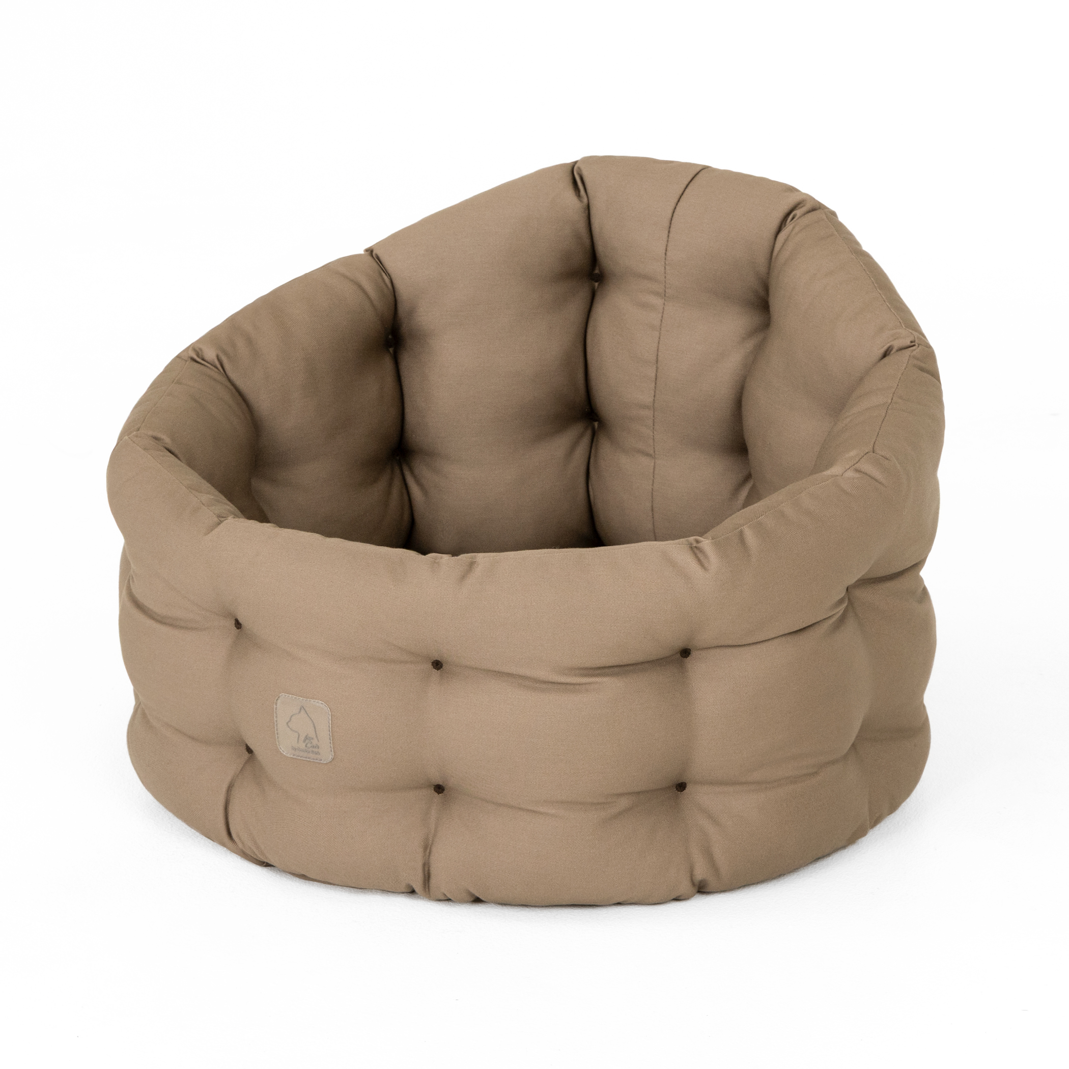 Deluxe Bett für die Katze | Goldbraun