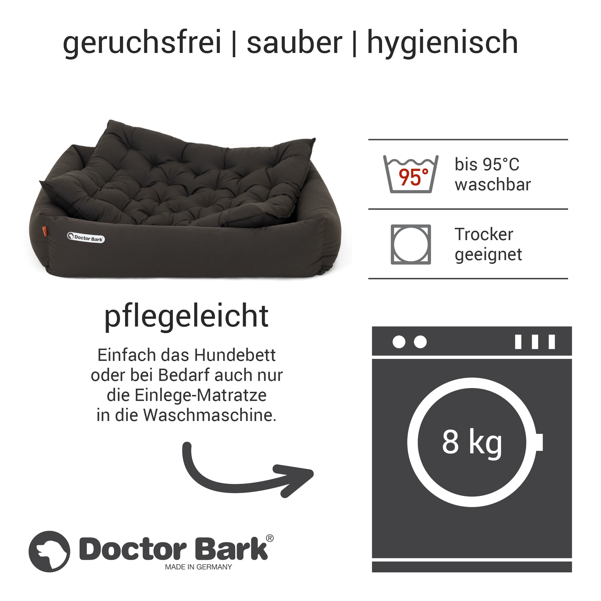 Orthopädisches Hundebett | Braun | XL