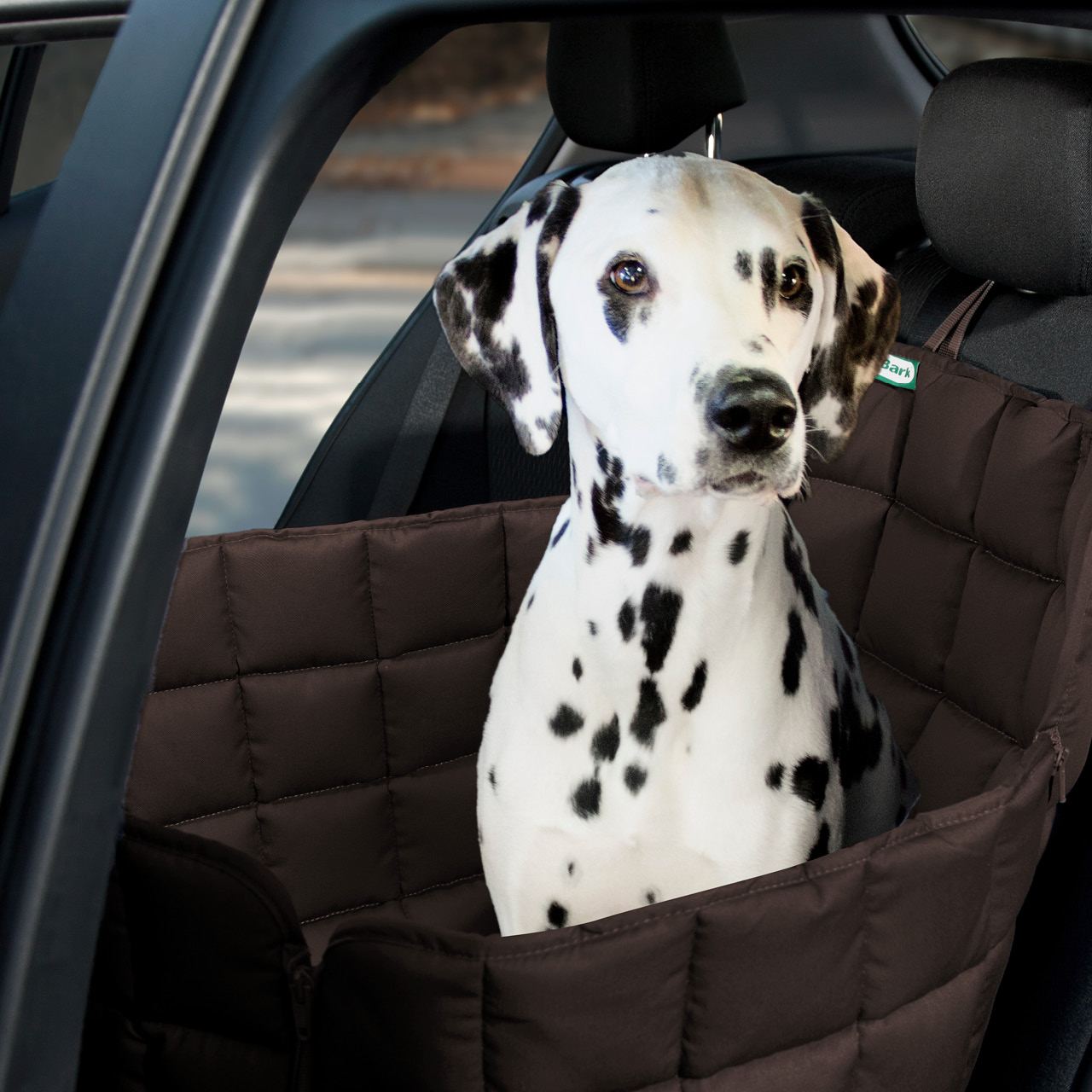 Doctor Bark - Autoschondecke für Hunde - Rückbank 1-Sitz Gr. S - braun