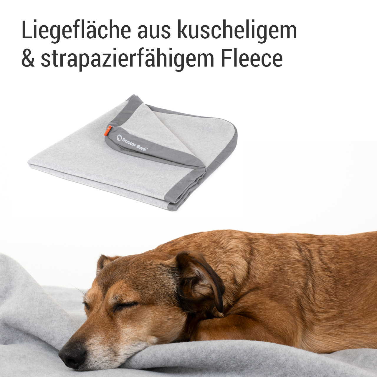 Wechselbezug für Lounge-Kissen | hellgrau Fleece M