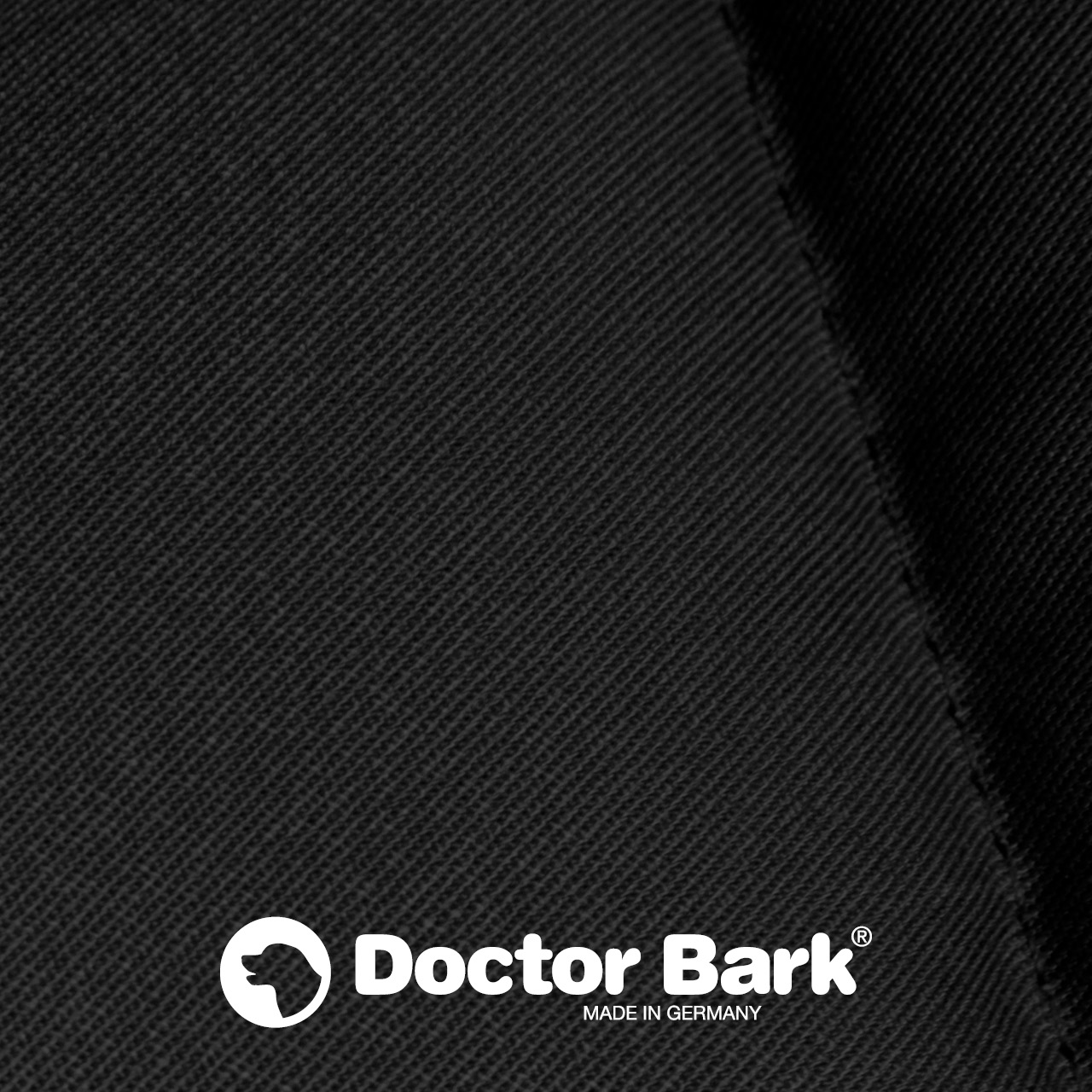 eckiges Doctor Bark Hundebett mit Rand Gr. L - schwarz eckiges Doctor Bark Hundebett mit Rand Gr. L - schwarz