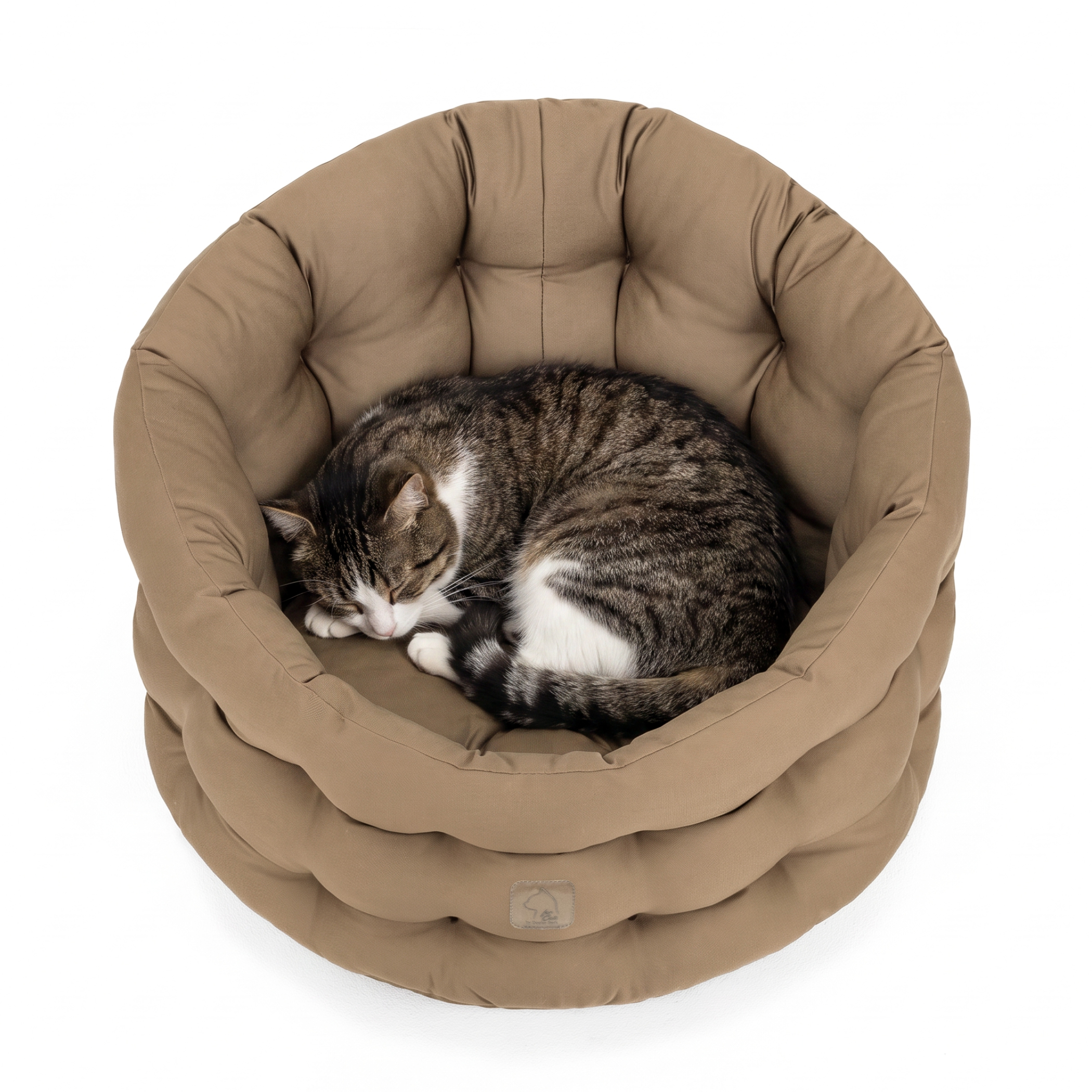 Deluxe Bett für den Kater | Goldbraun