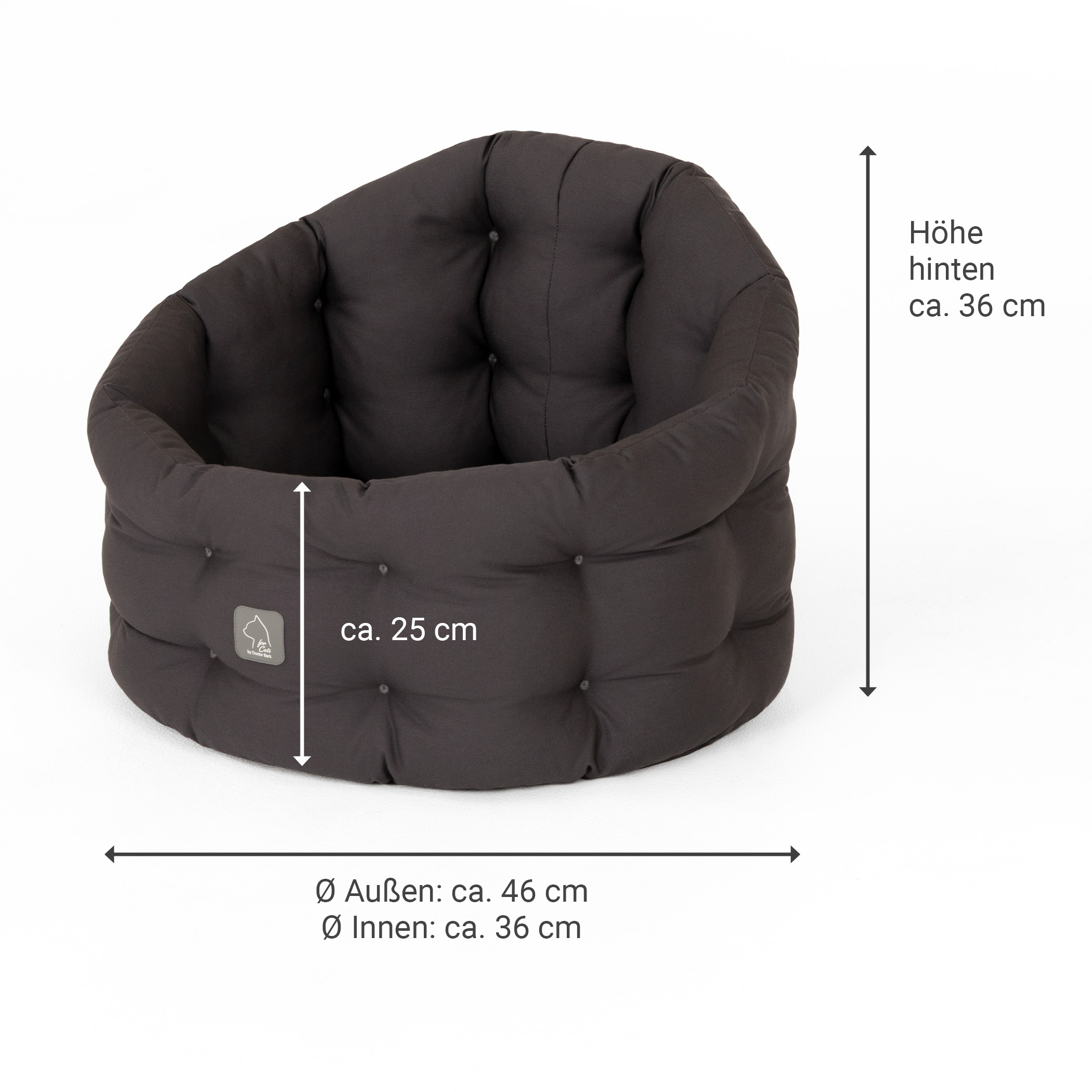 Deluxe Bett | Katze | Grau