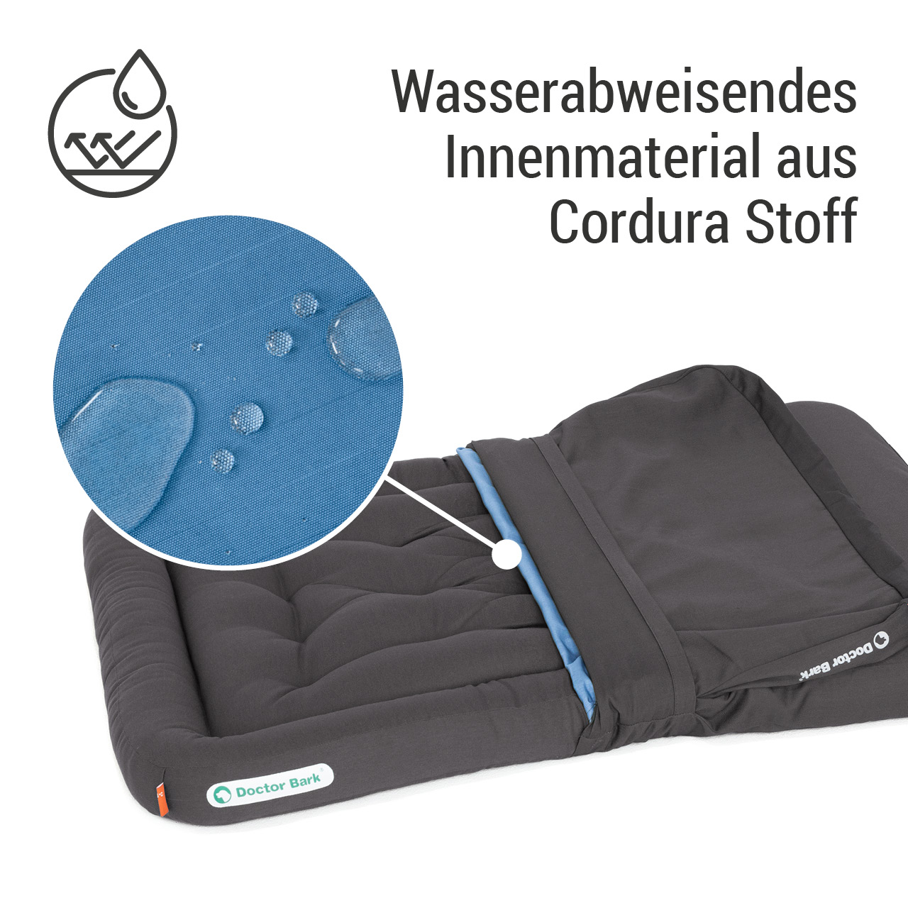 Wechselbezug für Lounge-Kissen | grau Stoff XL