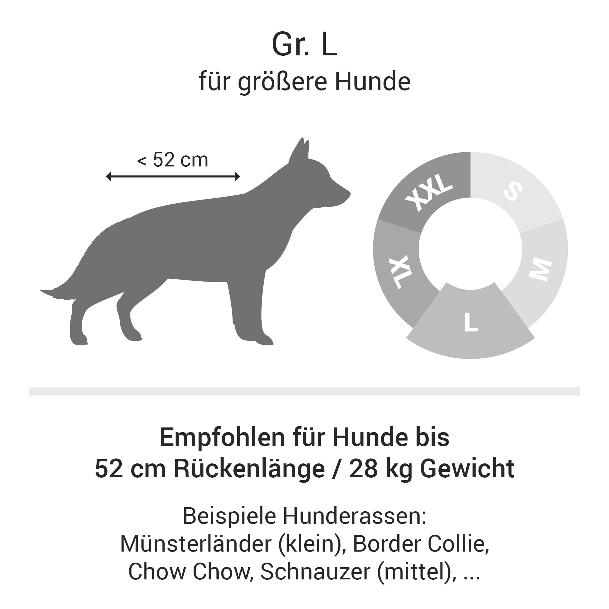 Orthopädisches Hundebett | Grau | L