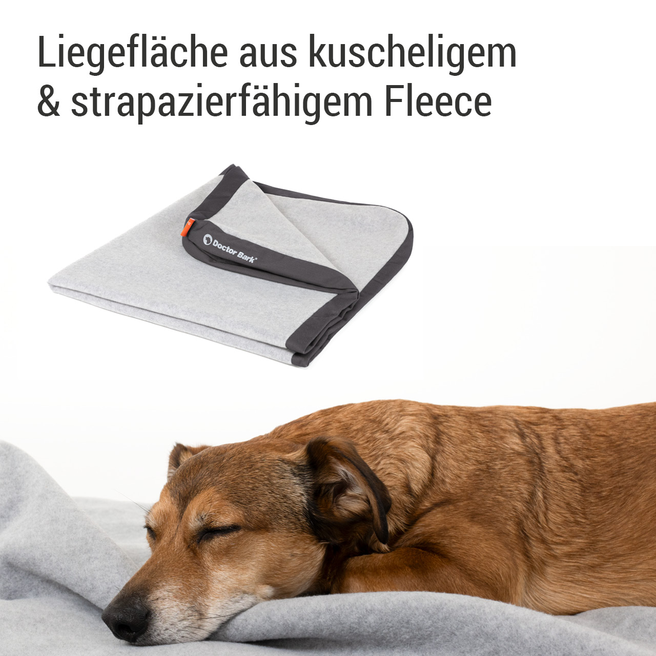 Wechselbezug für Lounge-Kissen | grau Fleece XL