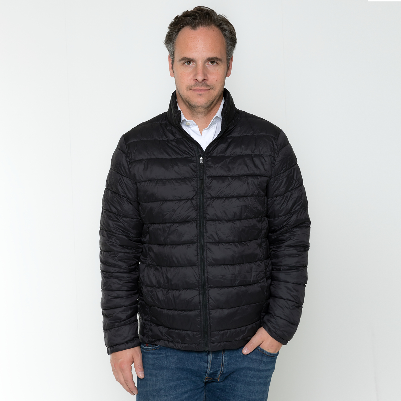 Quilted Jackets for men's in black S/M