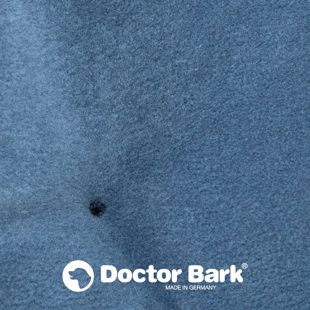 rundes Hundebett mit orthopädischem Wendekissen Doctor Bark - königsblau blau