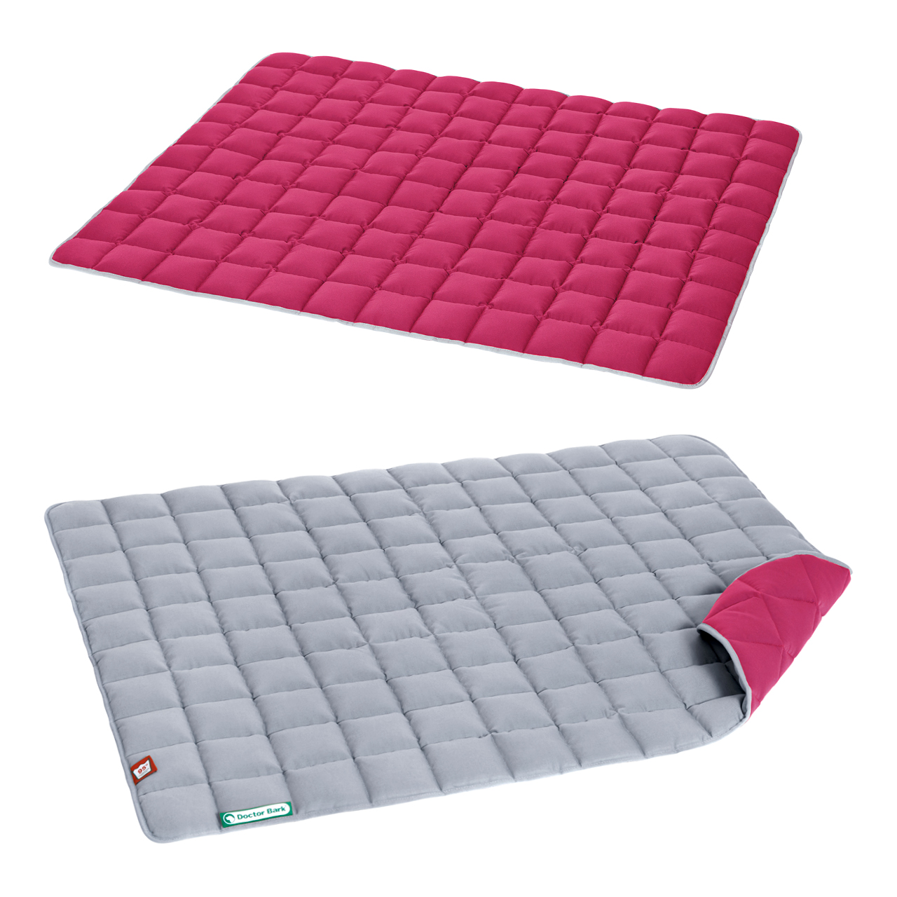 Wendesteppdecke platingrau - hot pink XL Wendesteppdecke platingrau - hot pink XL