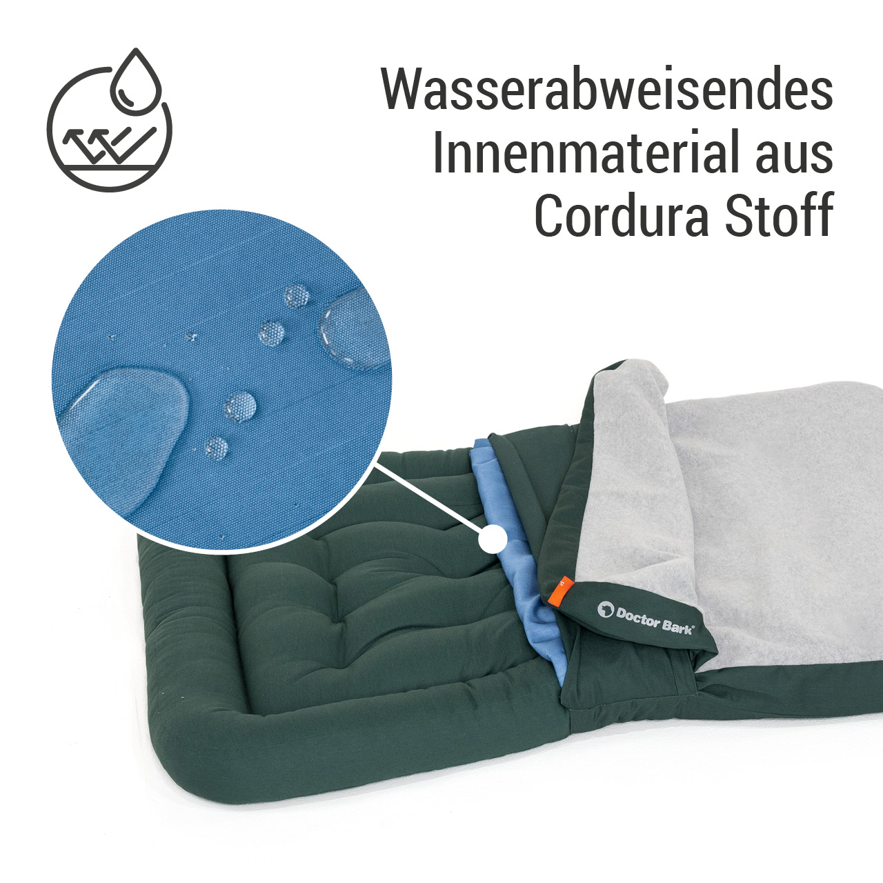 Wechselbezug für Lounge-Kissen | grün Fleece L 