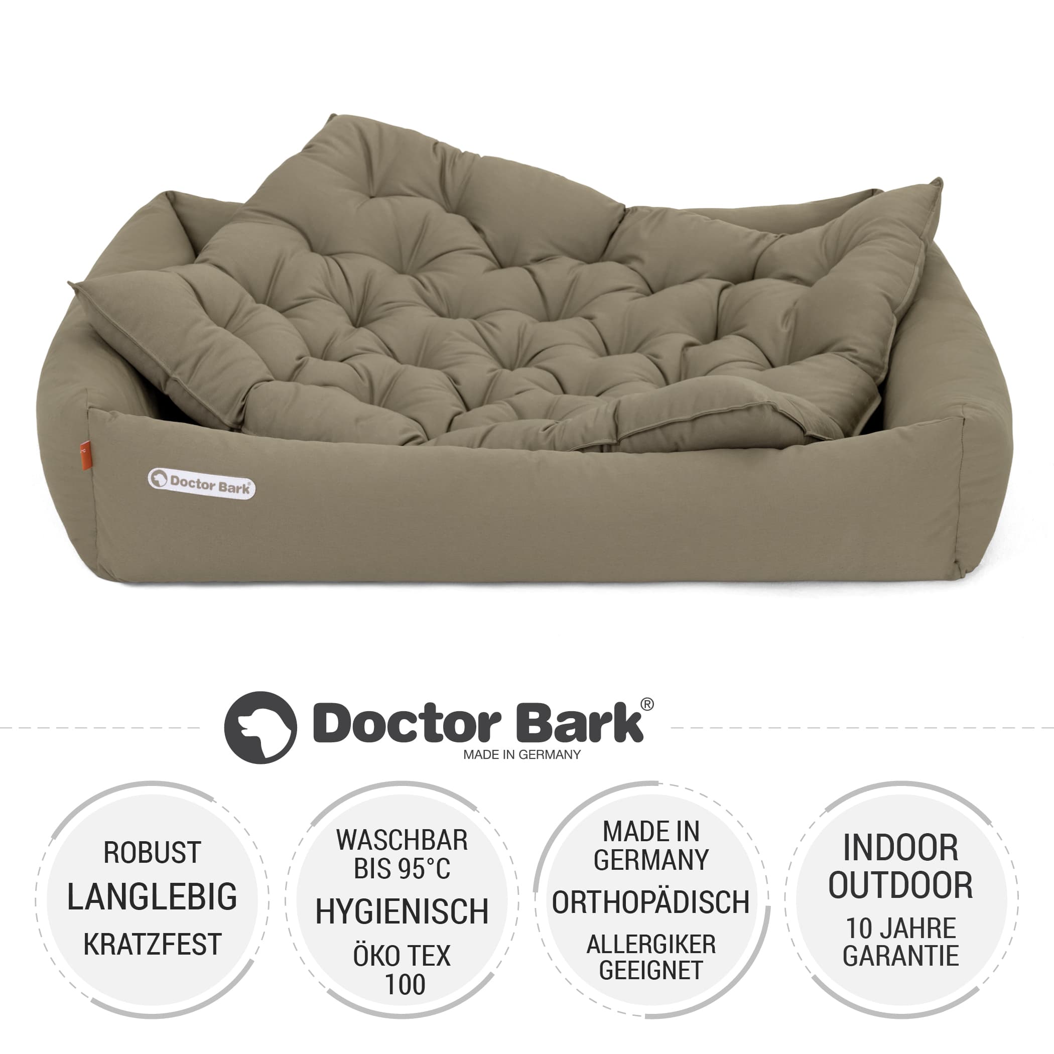 Orthopädisches Hundebett | Goldbraun | XXL