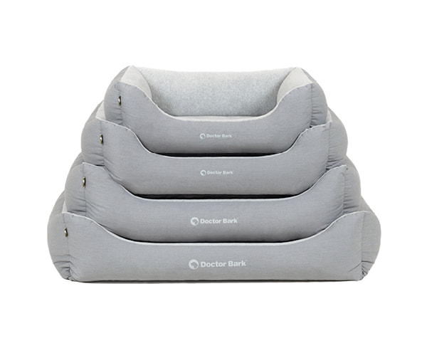 Soft & comfortable Doctor Bark Green Label dog bed in several sizes