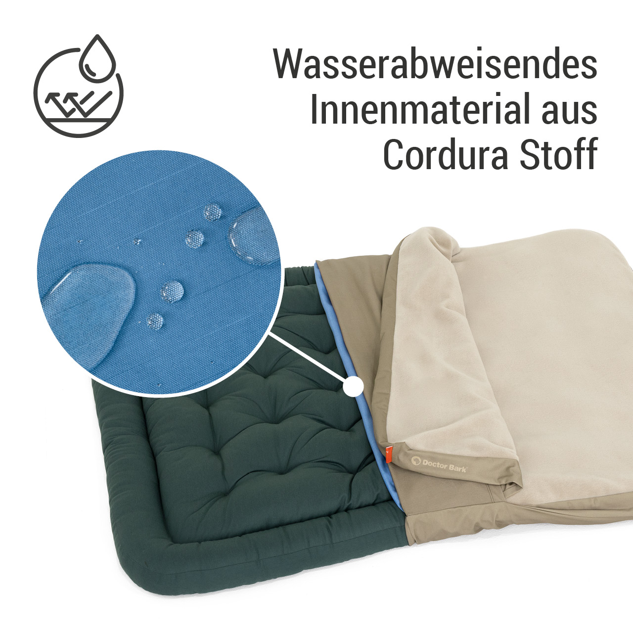 Wechselbezug für Lounge-Kissen | goldbraun Fleece XXL