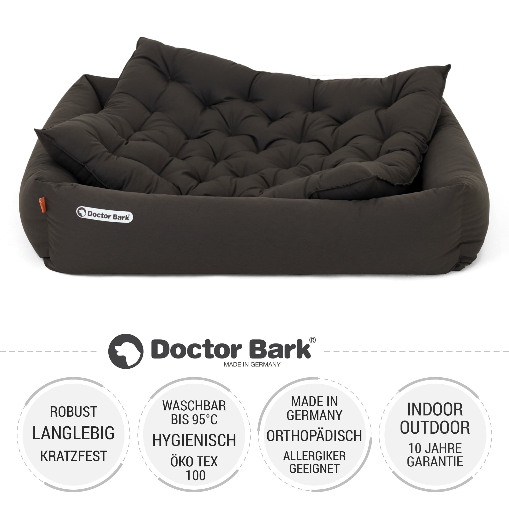 Orthopädisches Hundebett | Braun | XL