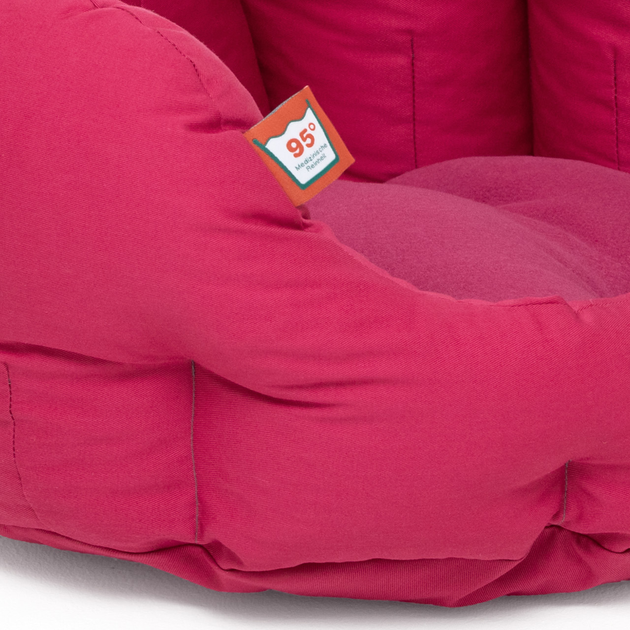 rundes Hundebett mit orthopädischem Wendekissen Doctor Bark - hot pink rundes Hundebett mit orthopädischem Wendekissen Doctor Bark - hot pink