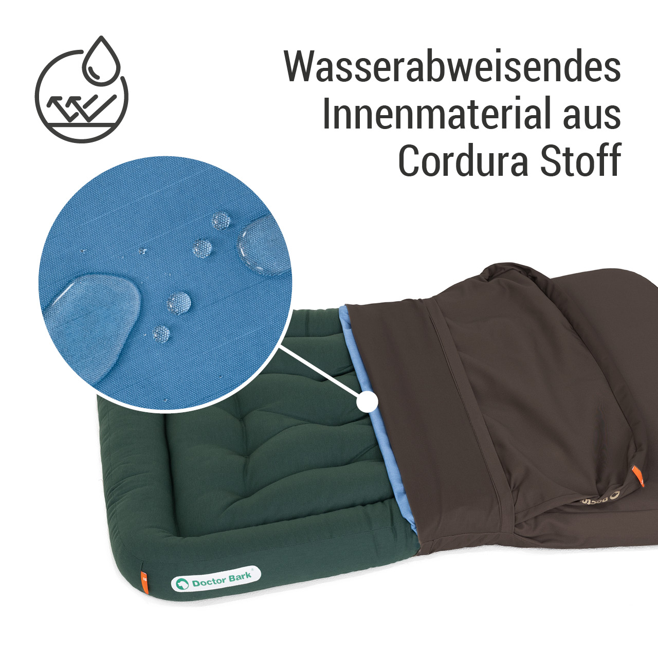 Wechselbezug für Lounge-Kissen | braun Stoff XL 