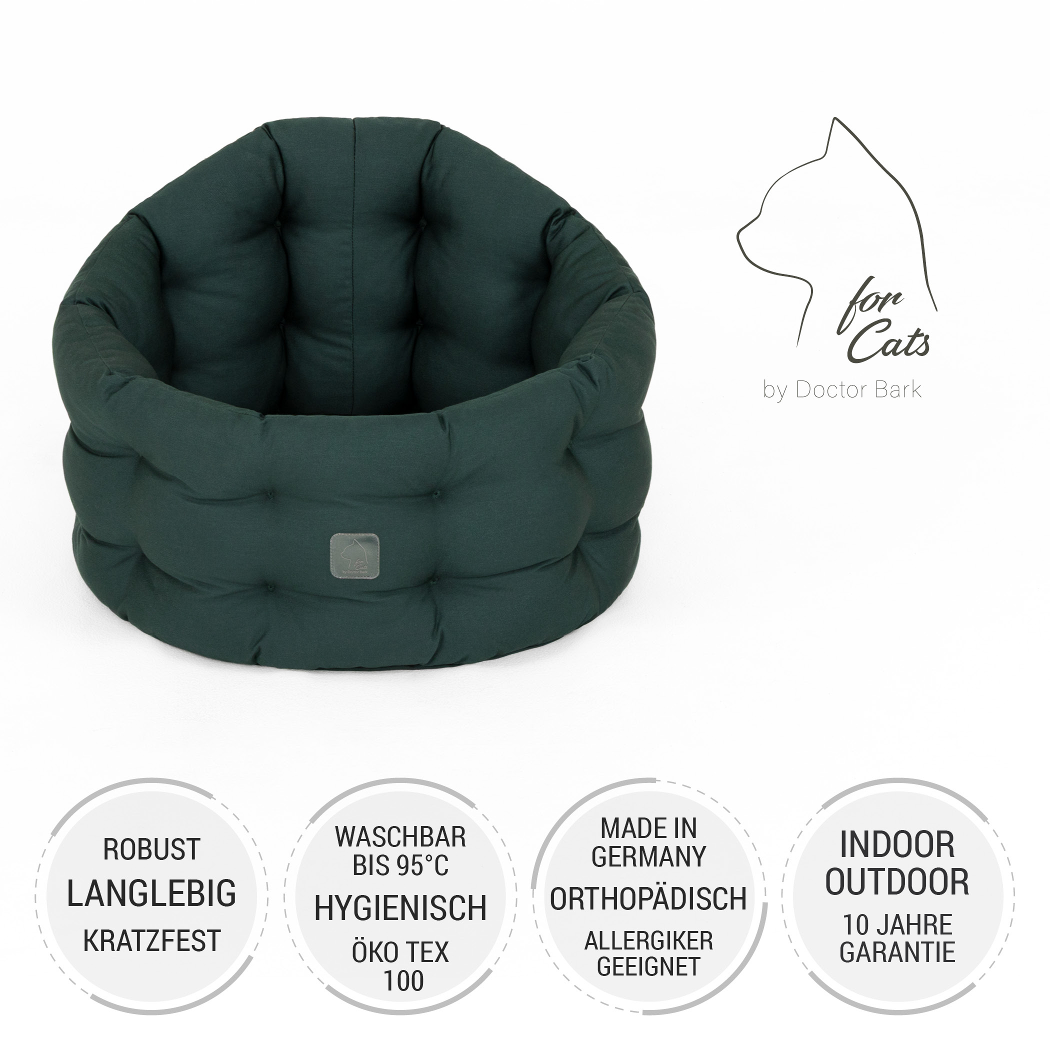 Katzenbett Deluxe | KATZE | Grün