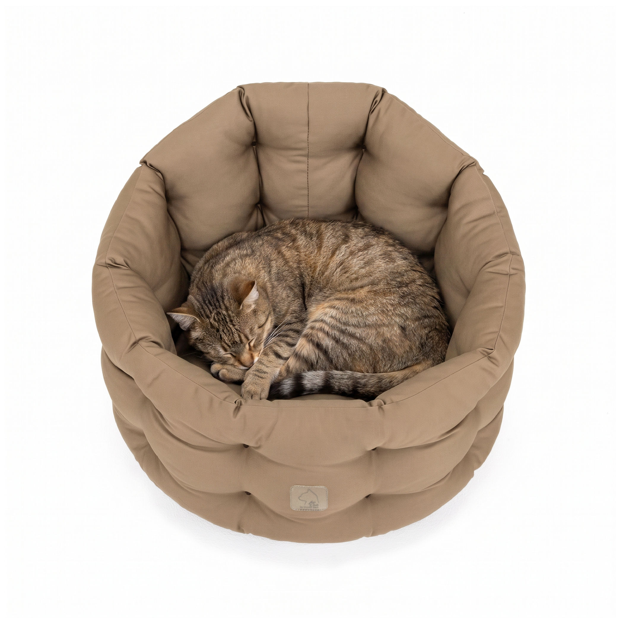 Deluxe Bett für die Katze | Goldbraun