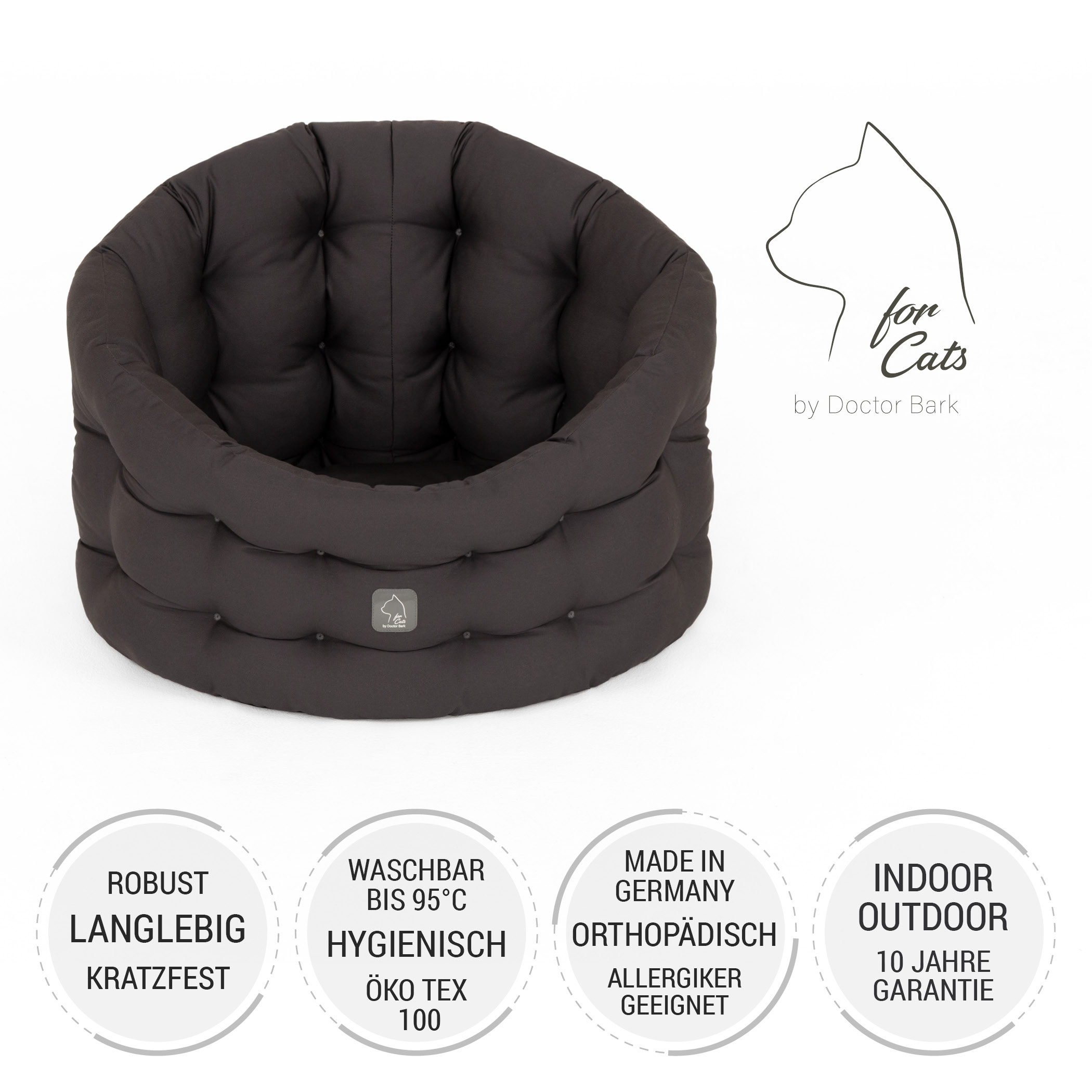 Deluxe Bett | KATER | Grau