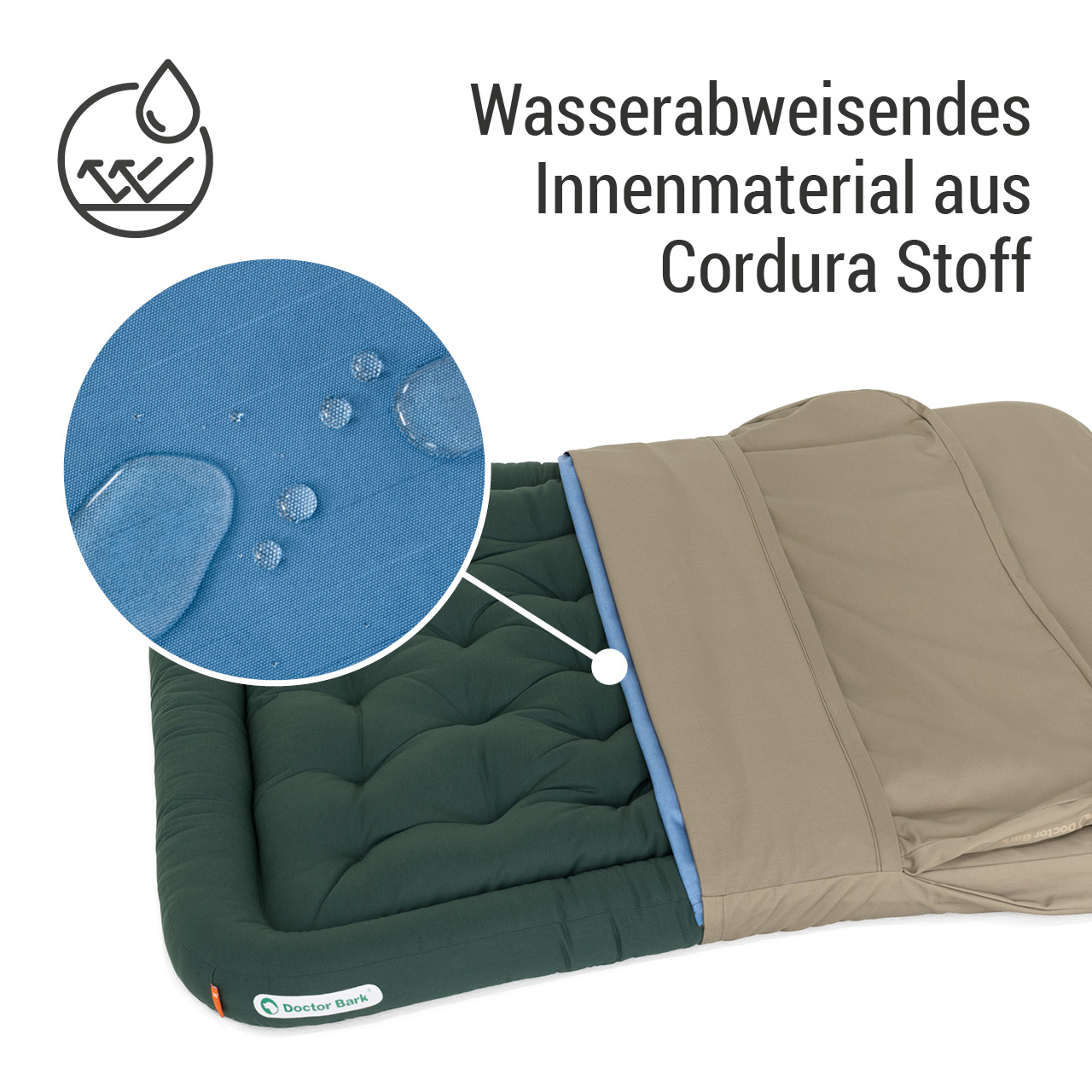 Wechselbezug für Lounge-Kissen | goldbraun Stoff XXL