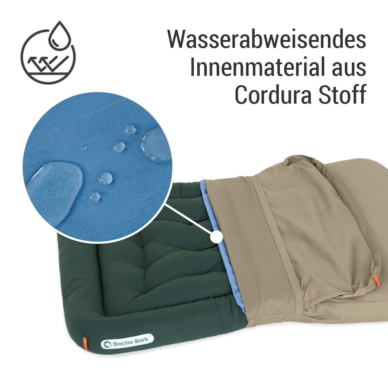 Wechselbezug für Lounge-Kissen | goldbraun Stoff XL 