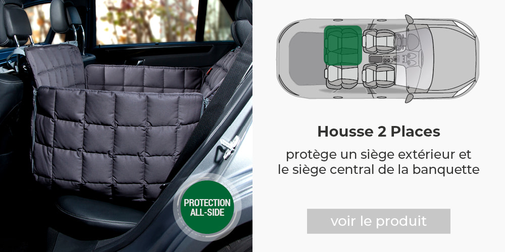 Housse de protection Doctor Bark 2 places pour siège extérieur et siège central de la banquette arrière
