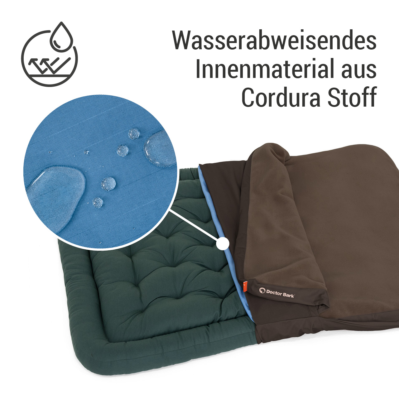 Wechselbezug für Lounge-Kissen | braun Fleece XXL 