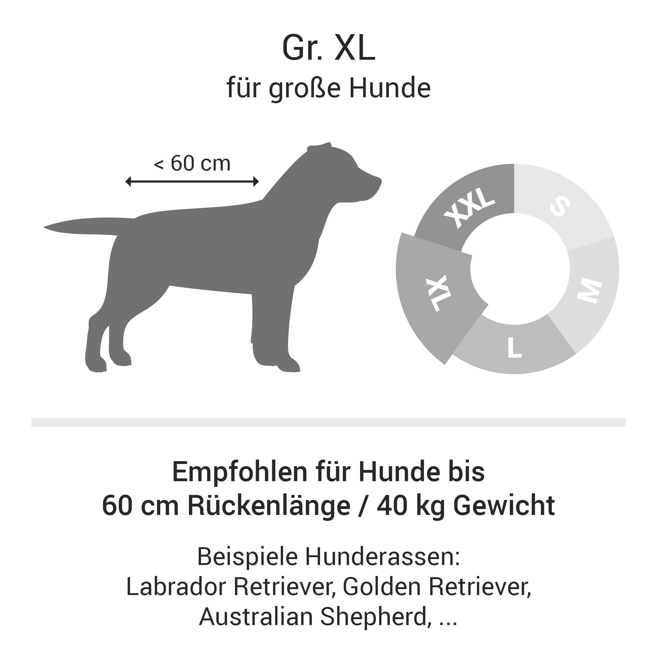 Orthopädisches Hundebett | Hellgrau | XL