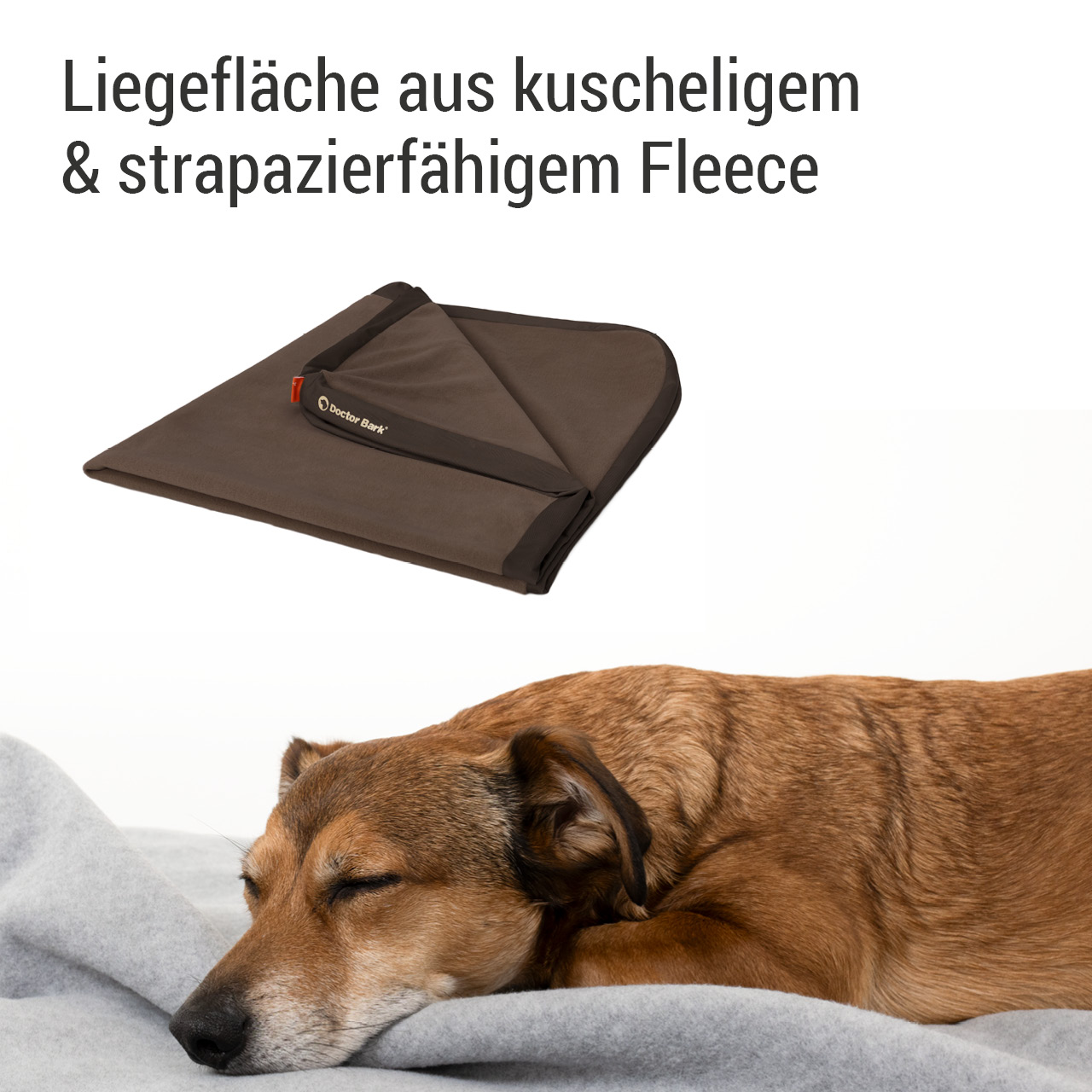 Wechselbezug für Lounge-Kissen | braun Fleece XXL 