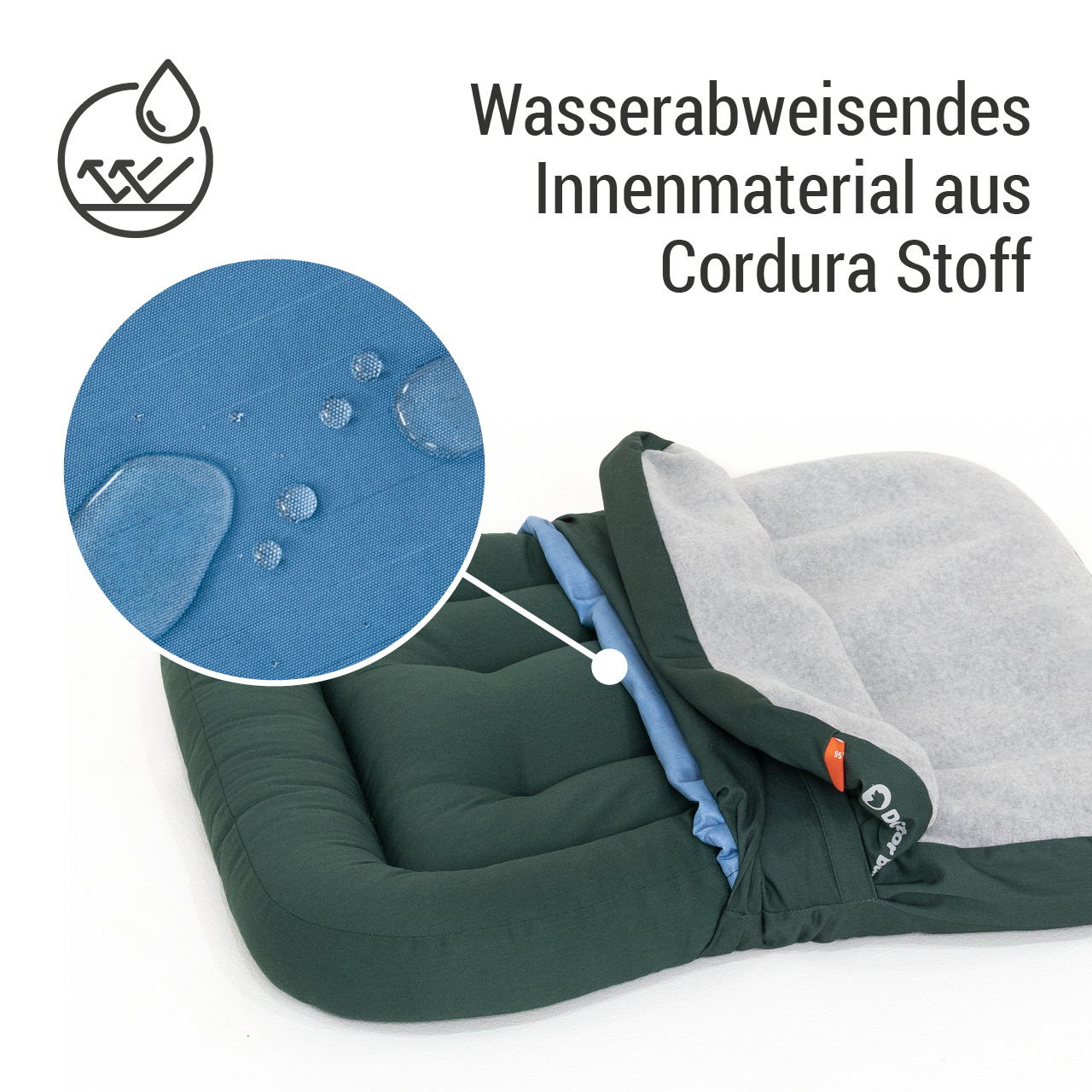 Wechselbezug für Lounge-Kissen | grün Fleece S