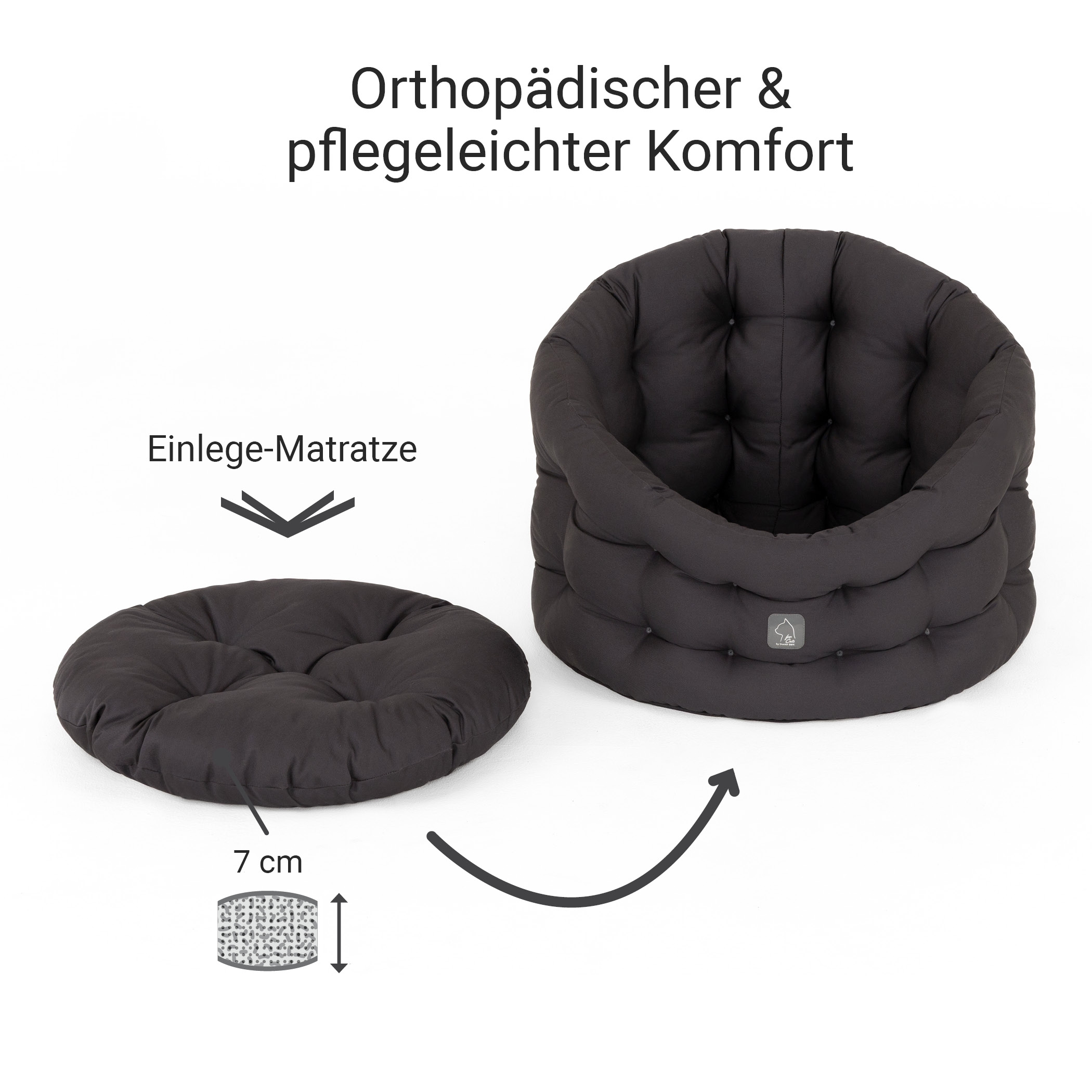 Deluxe Bett | KATER | Grau