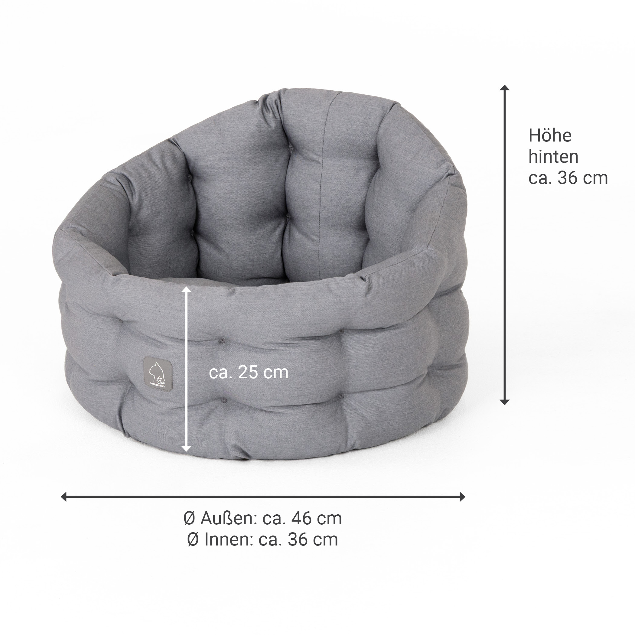 Katzenbett Deluxe | Katze | Hellgrau