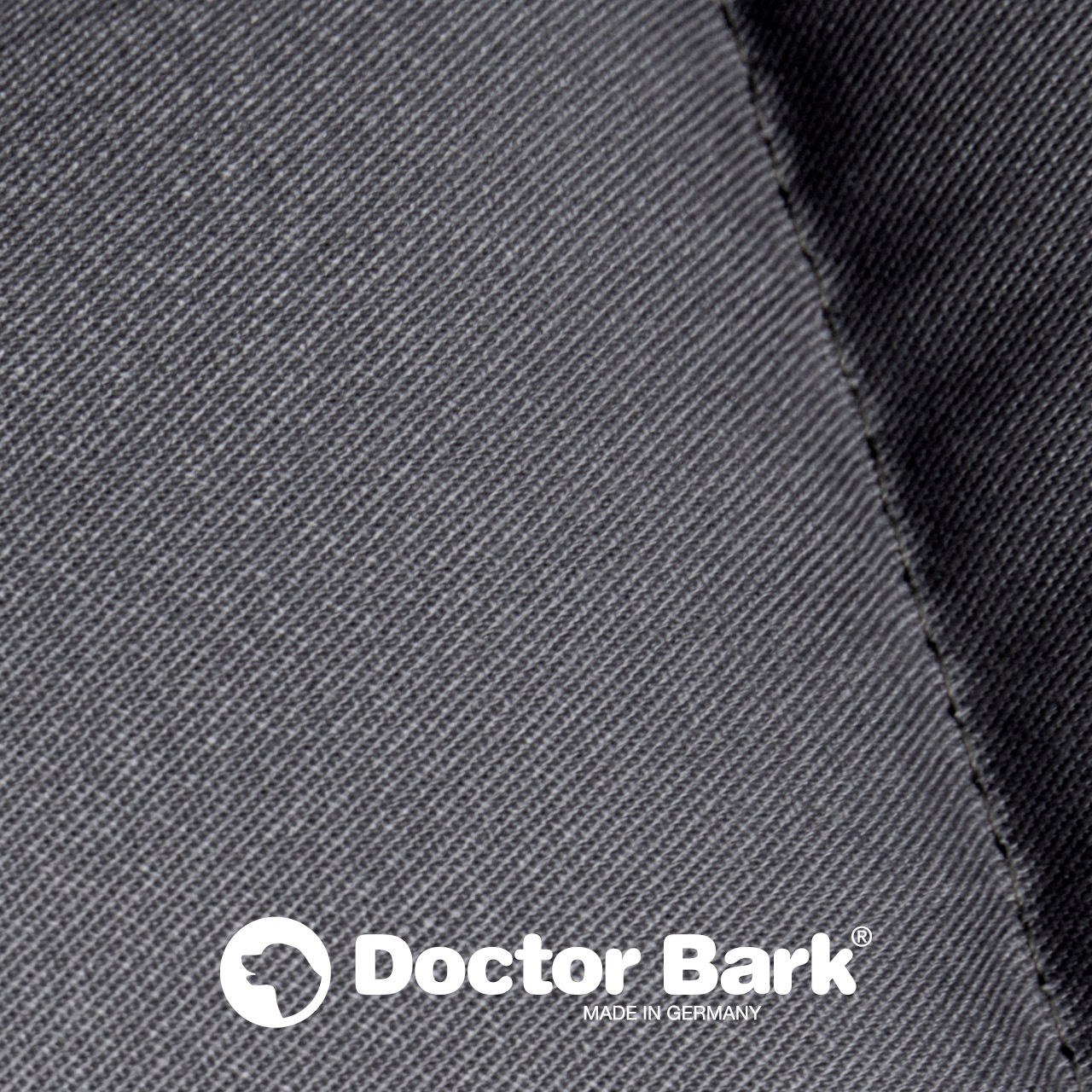 eckiges Doctor Bark Hundebett mit Rand - grau eckiges Doctor Bark Hundebett mit Rand - grau