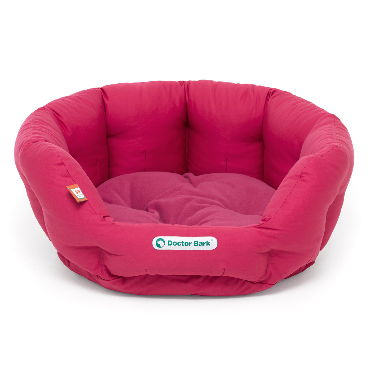 rundes Hundebett mit orthopädischem Wendekissen Doctor Bark Gr. M - hot pink rundes Hundebett mit orthopädischem Wendekissen Doctor Bark Gr. M - hot pink