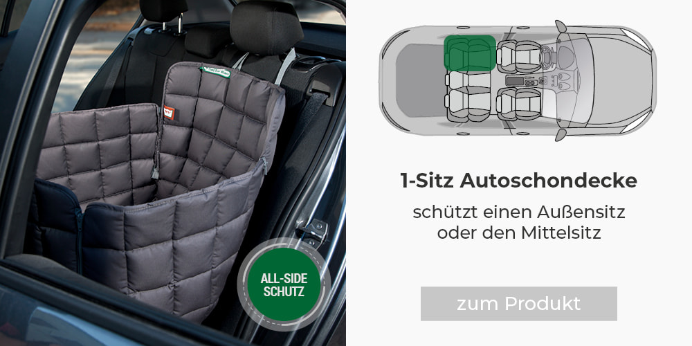 Doctor Bark 1-Sitz Autoschondecke für Außen- oder Mittelsitz der Rückbank