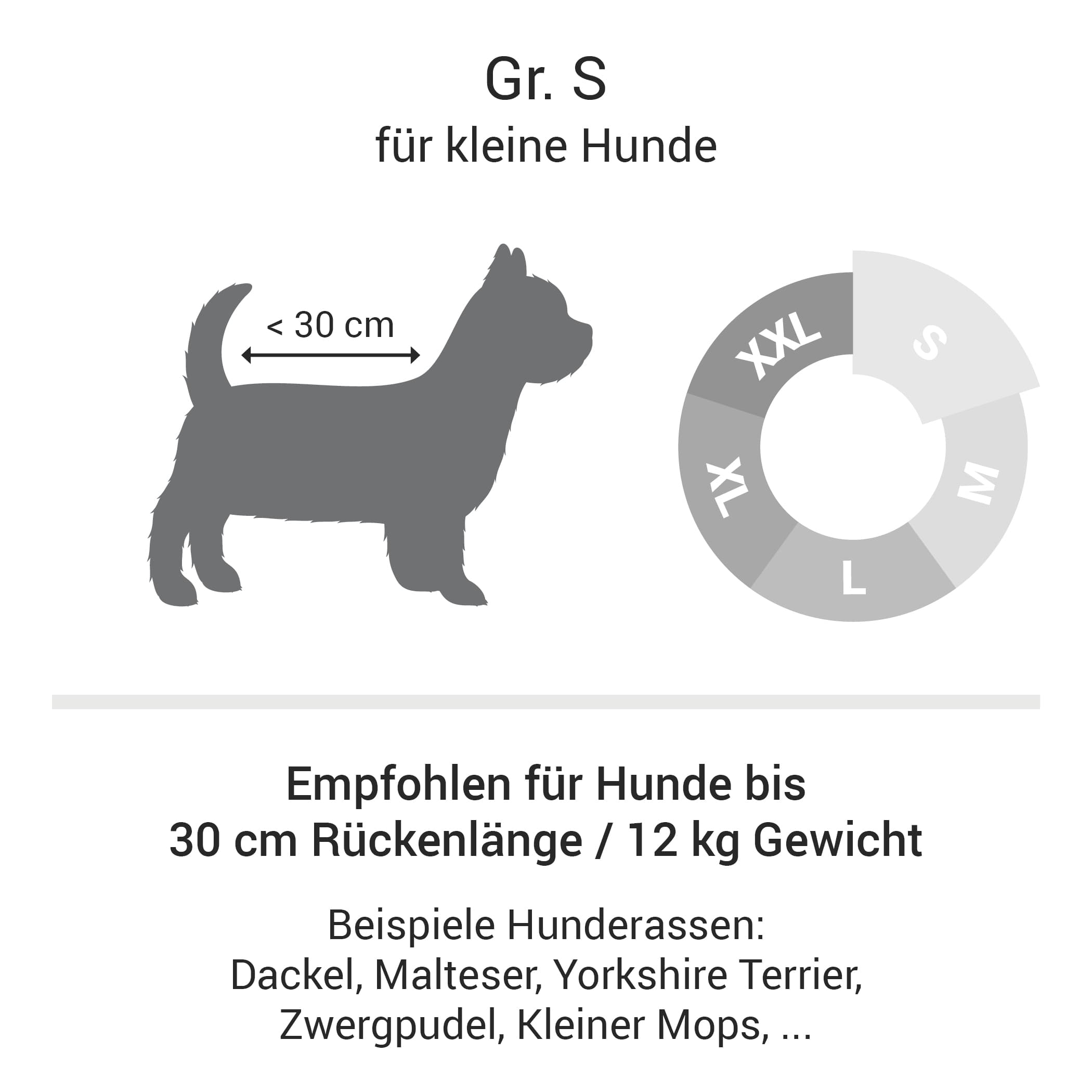 Orthopädisches Hundebett | Schwarz | S
