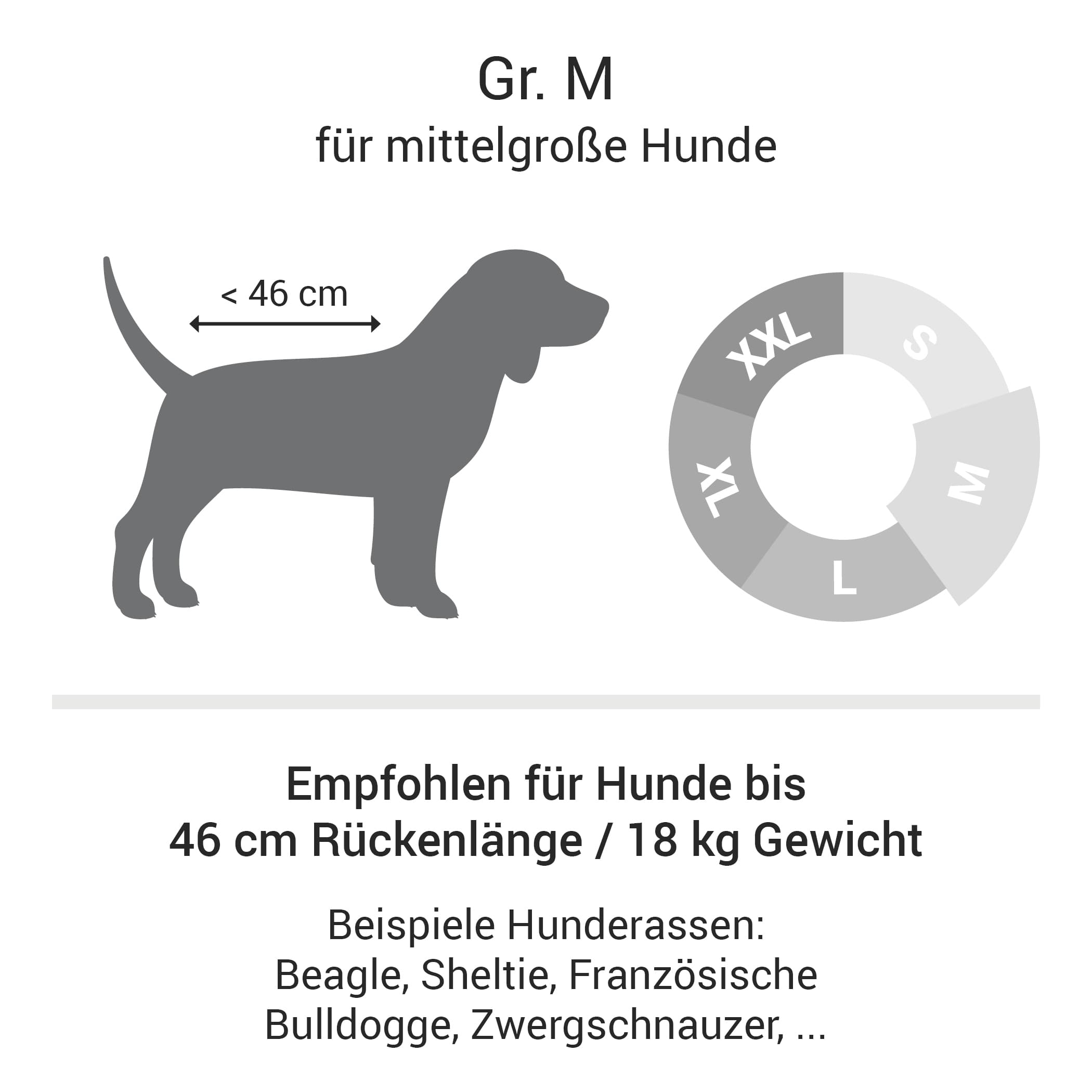 Orthopedic Dog Bed Grey Size M